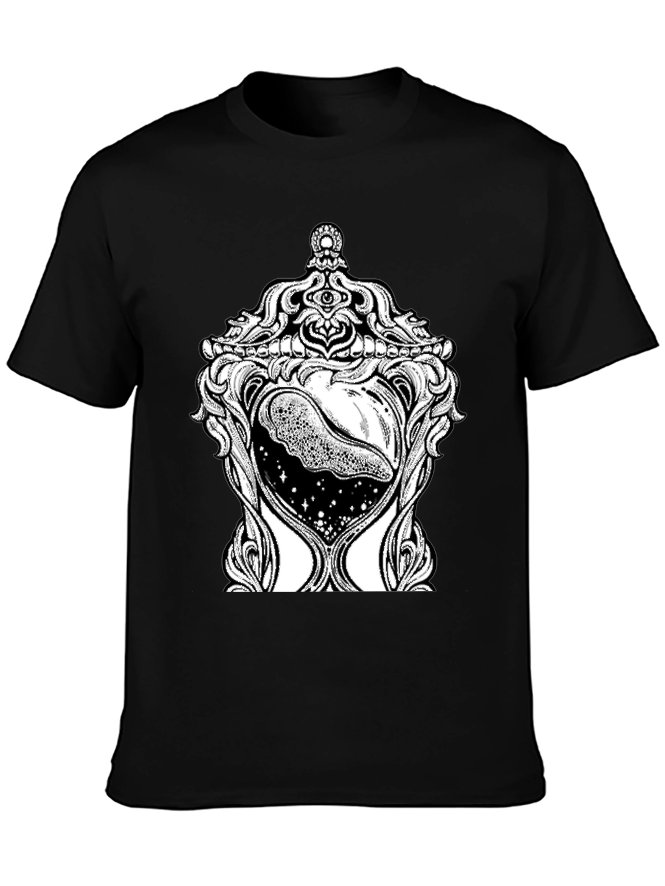 Mystic Hourglass Graphic Tee - Black