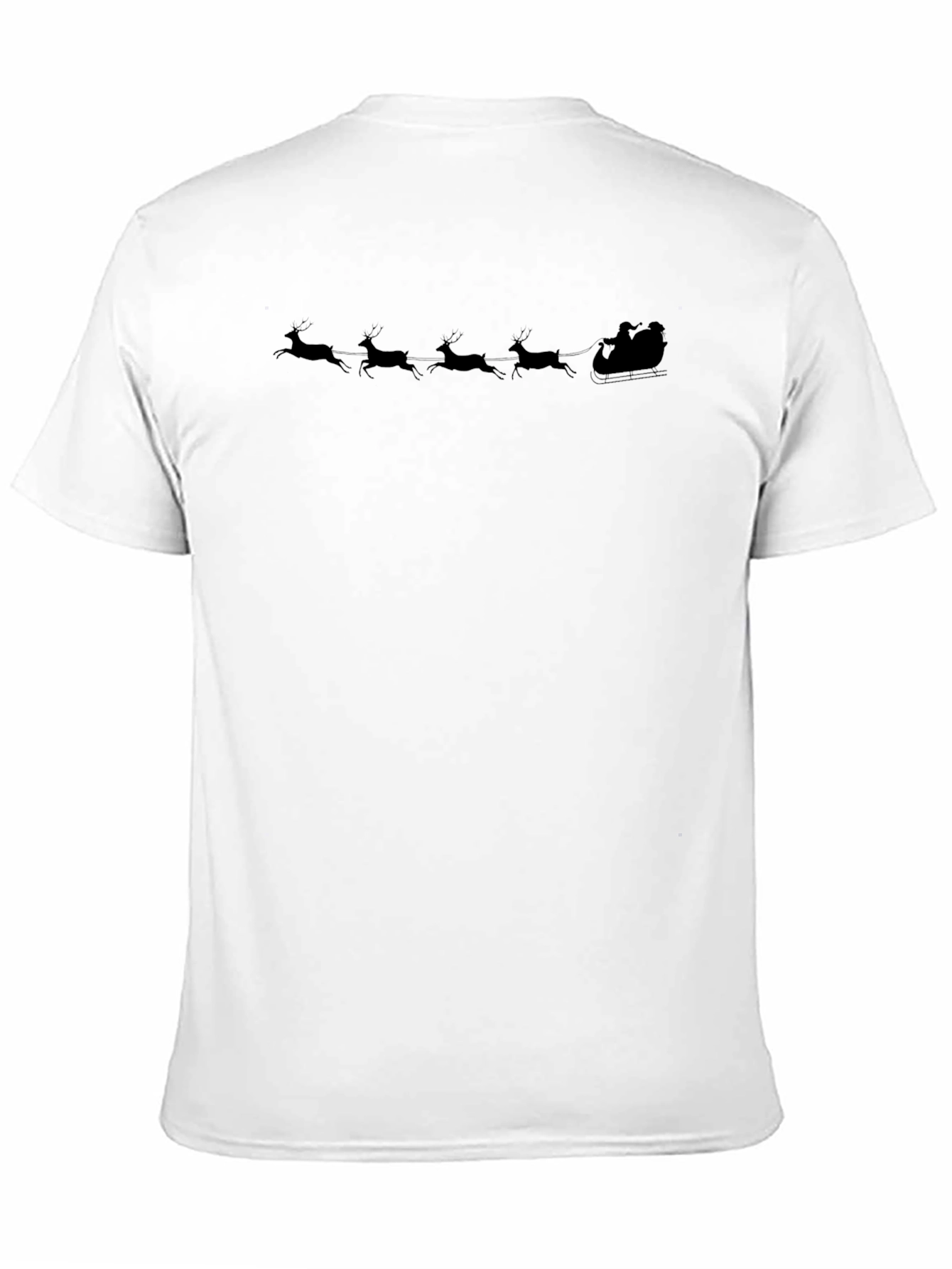 Santas Sleigh Black T-Shirt