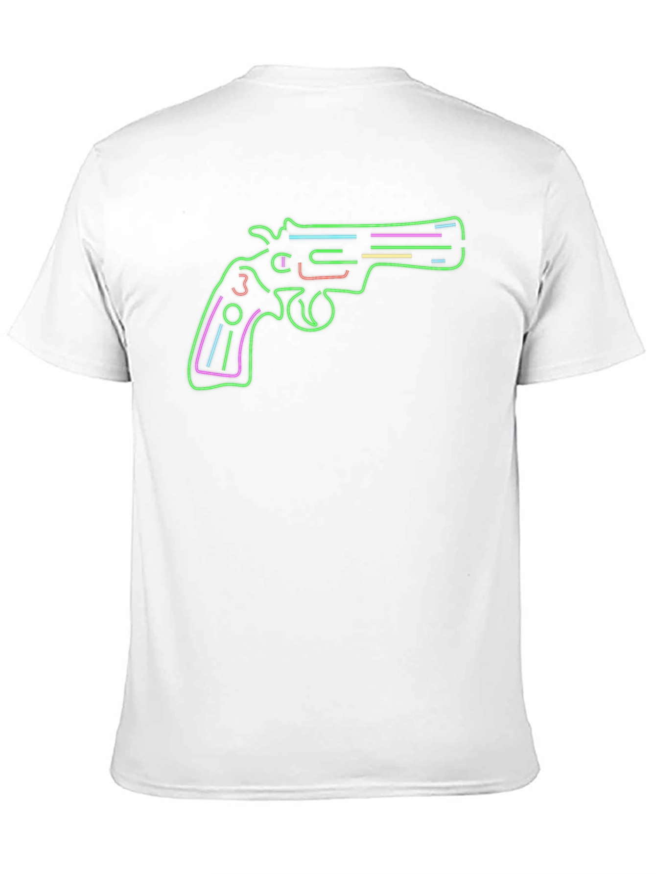 Neon Gun Graphic Tee - Stylish Mens T-Shirt
