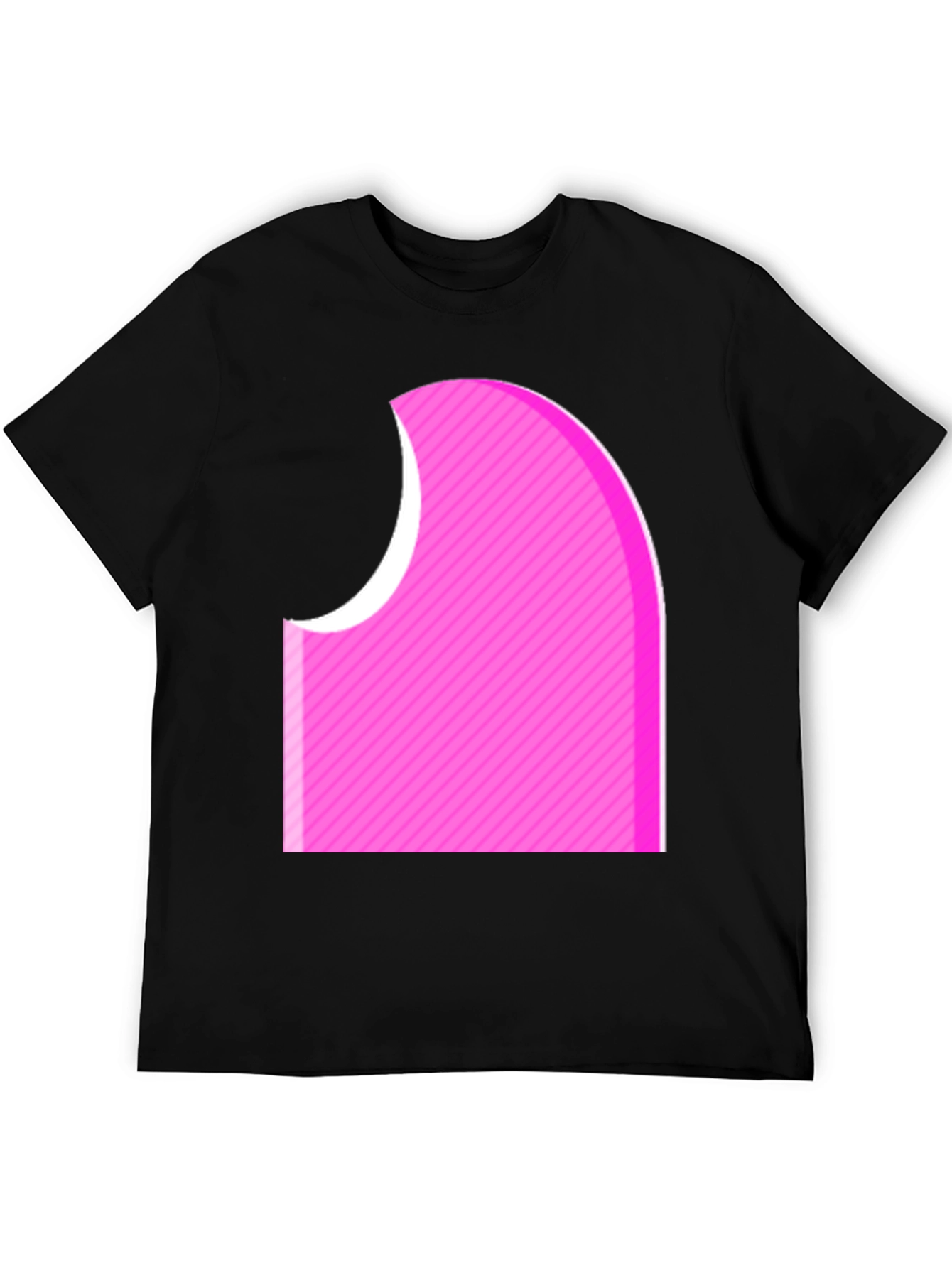 Abstract Pink Graphic Tee - Modern Casual Style