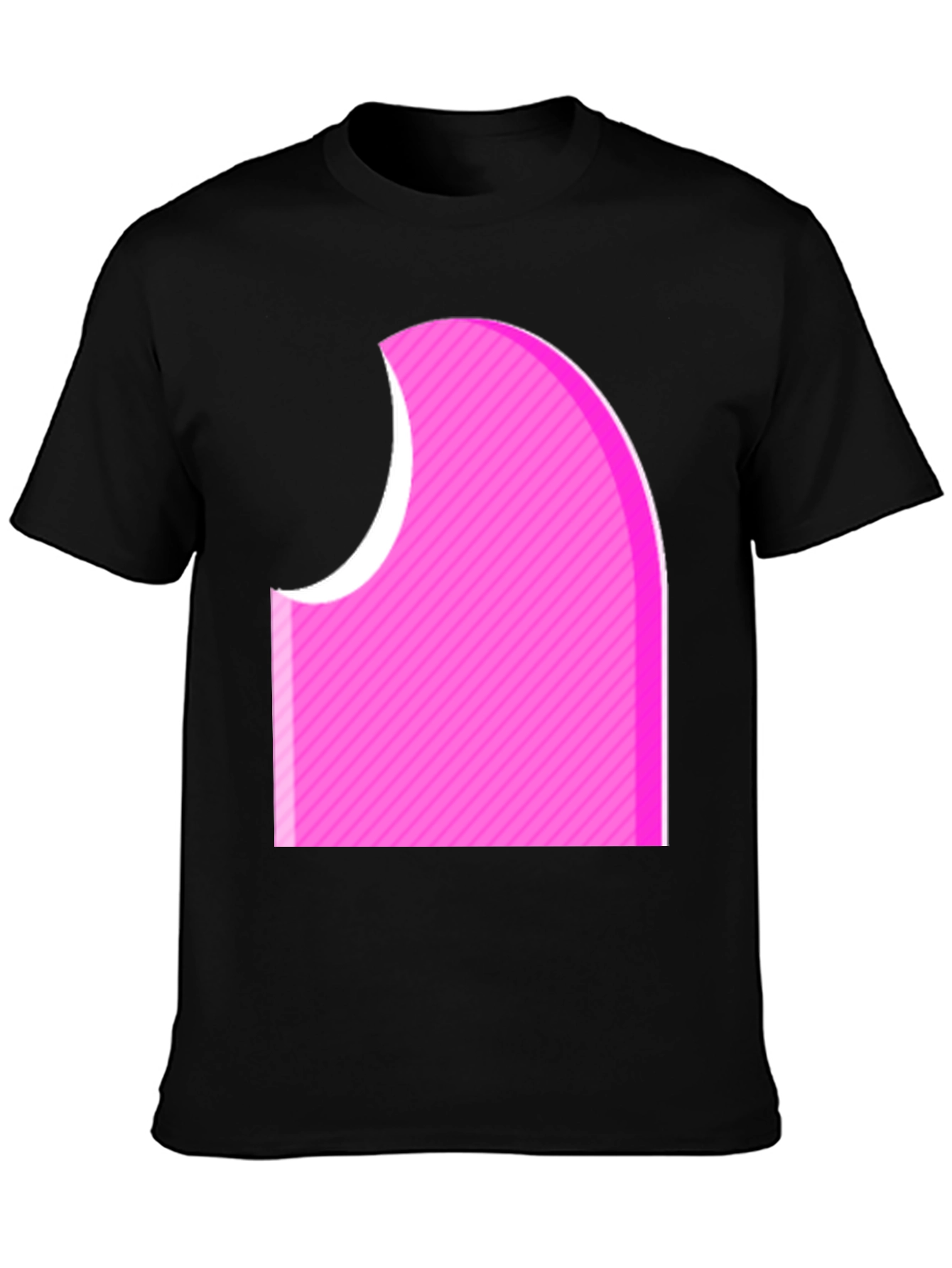 Abstract Pink Graphic Tee - Modern Casual Style