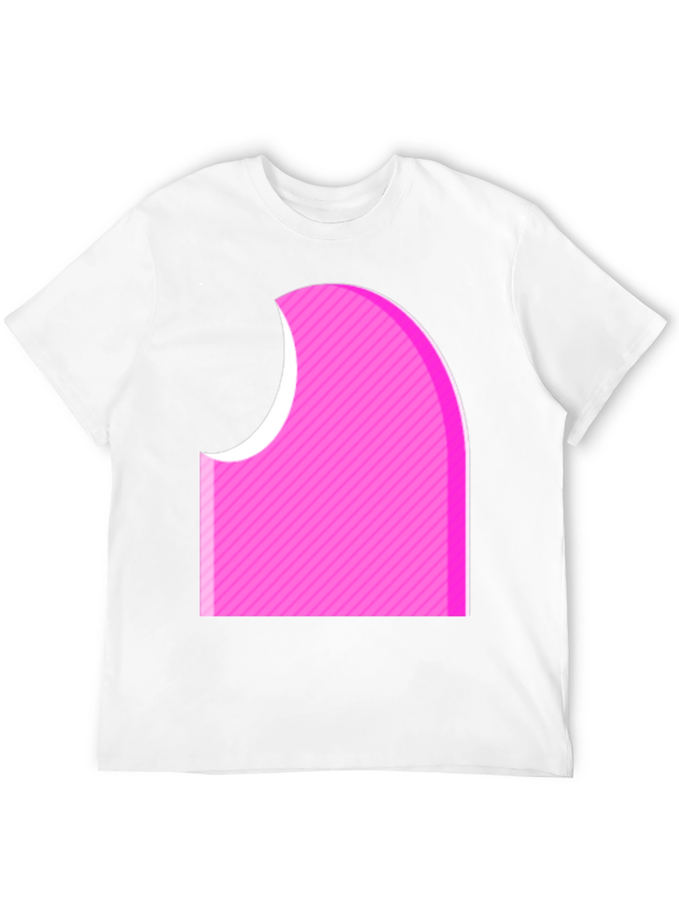 Abstract Pink Graphic Tee - Modern Casual Style