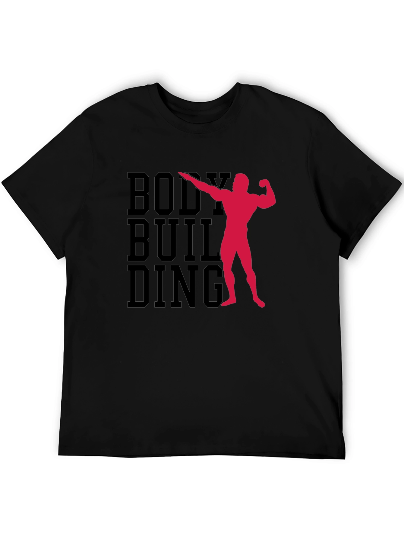 Bodybuilding Graphic Print T-Shirt