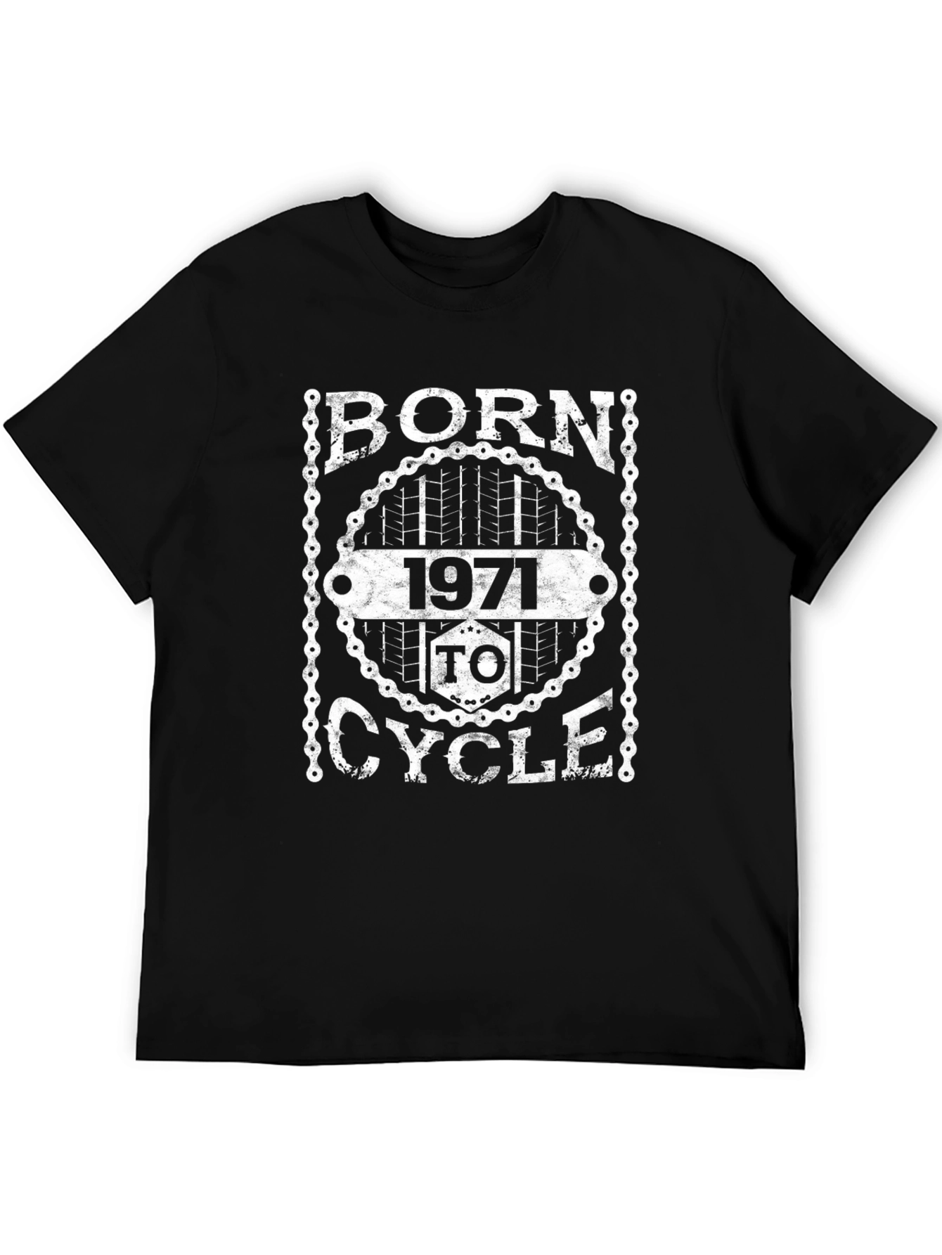Born 1971 to Cycle Black T-Shirt
