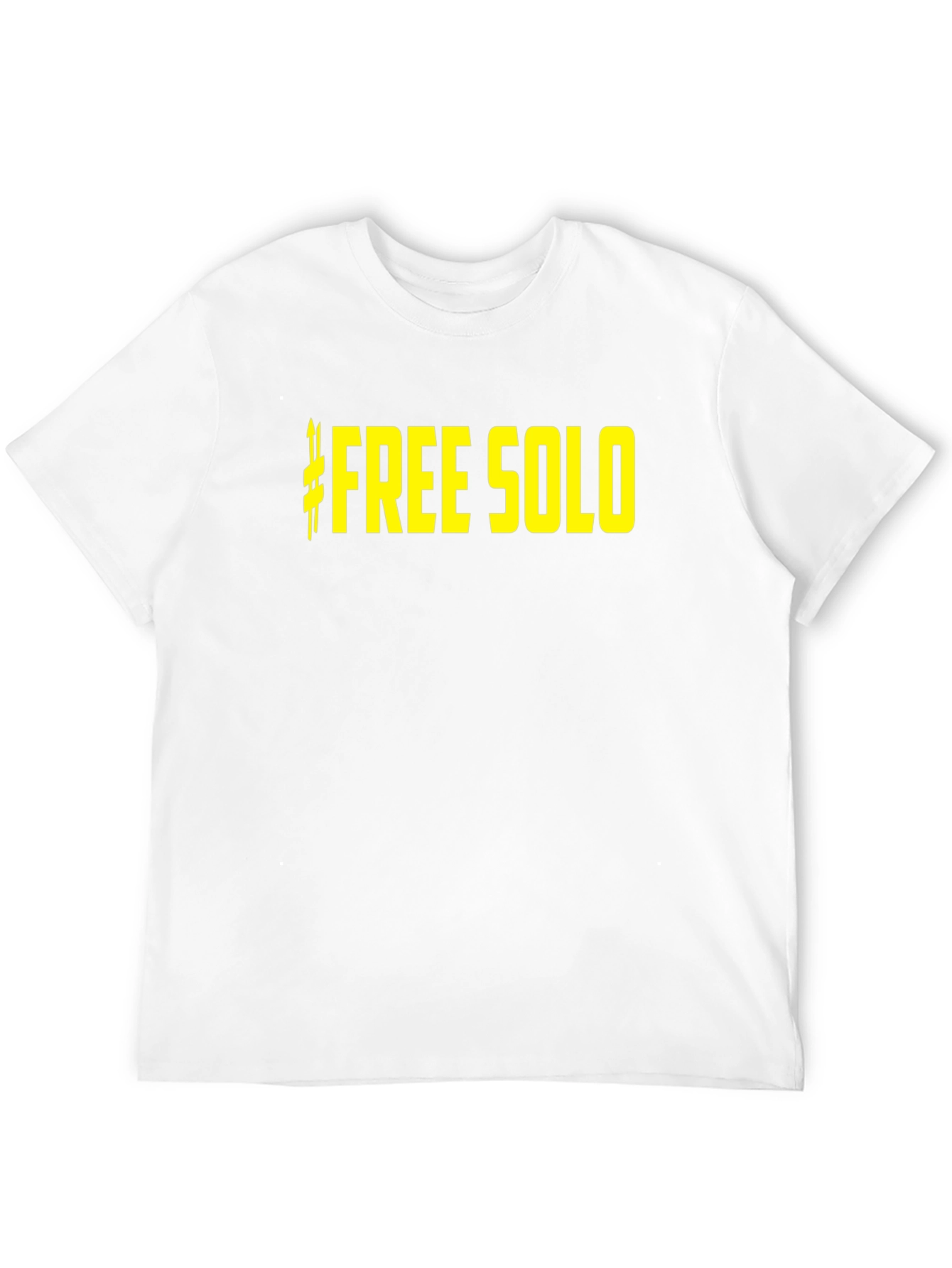 Free Solo Black Cotton Graphic Tee