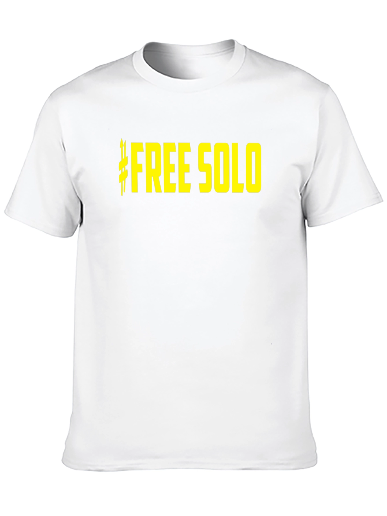 Free Solo Black Cotton Graphic Tee