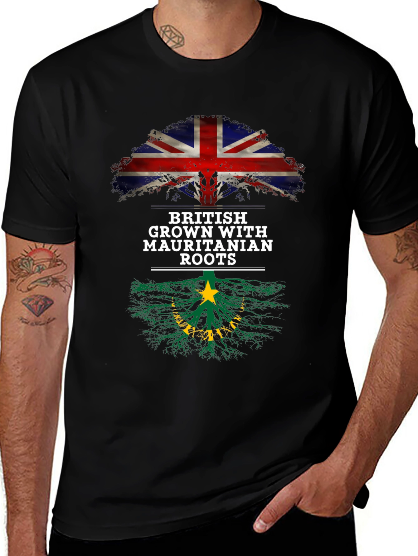 British Grown Mauritanian Roots Graphic Tee