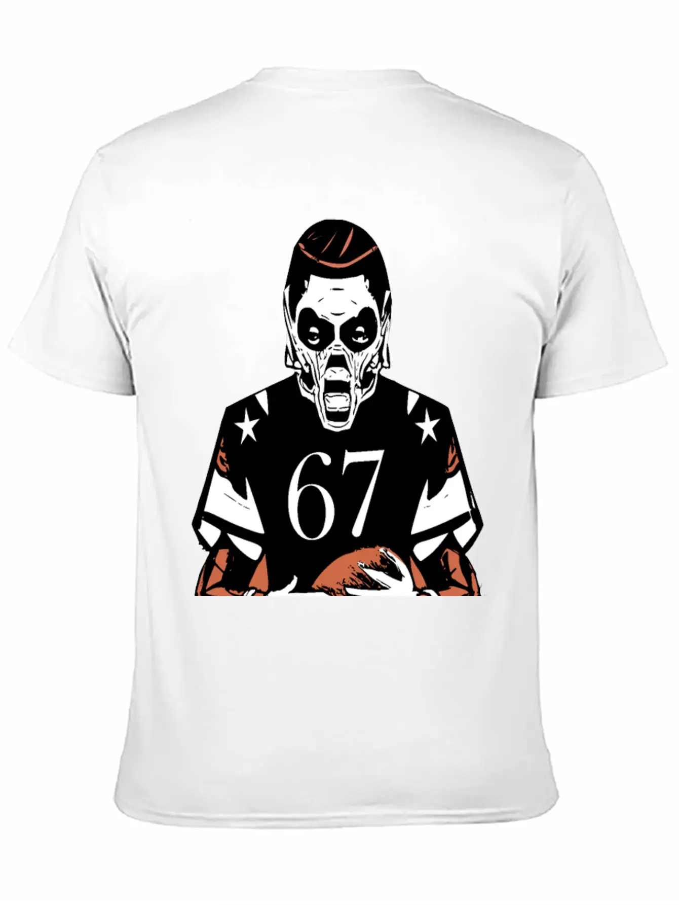 Fearless Gridiron Beast - Monster Football Player Unisex Casual T-Shirt – Clean Design For Daily Comfort