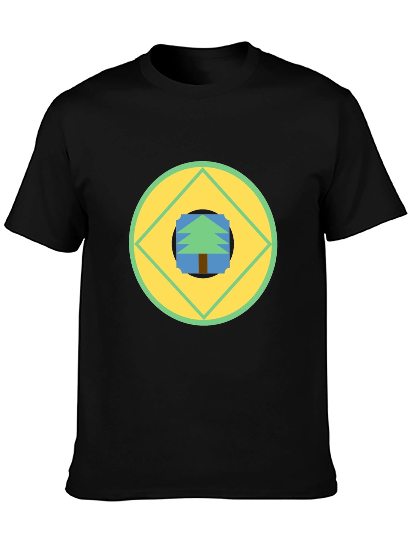 Geometric Tree Graphic Tee