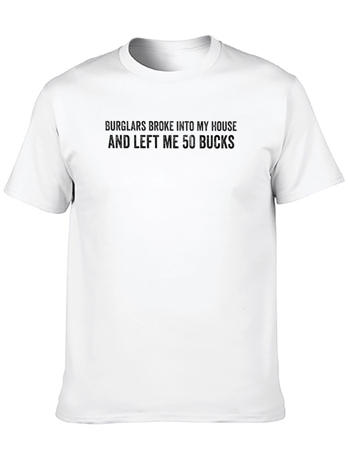 Burglar Humor Graphic Tee - Funny Statement T-Shirt