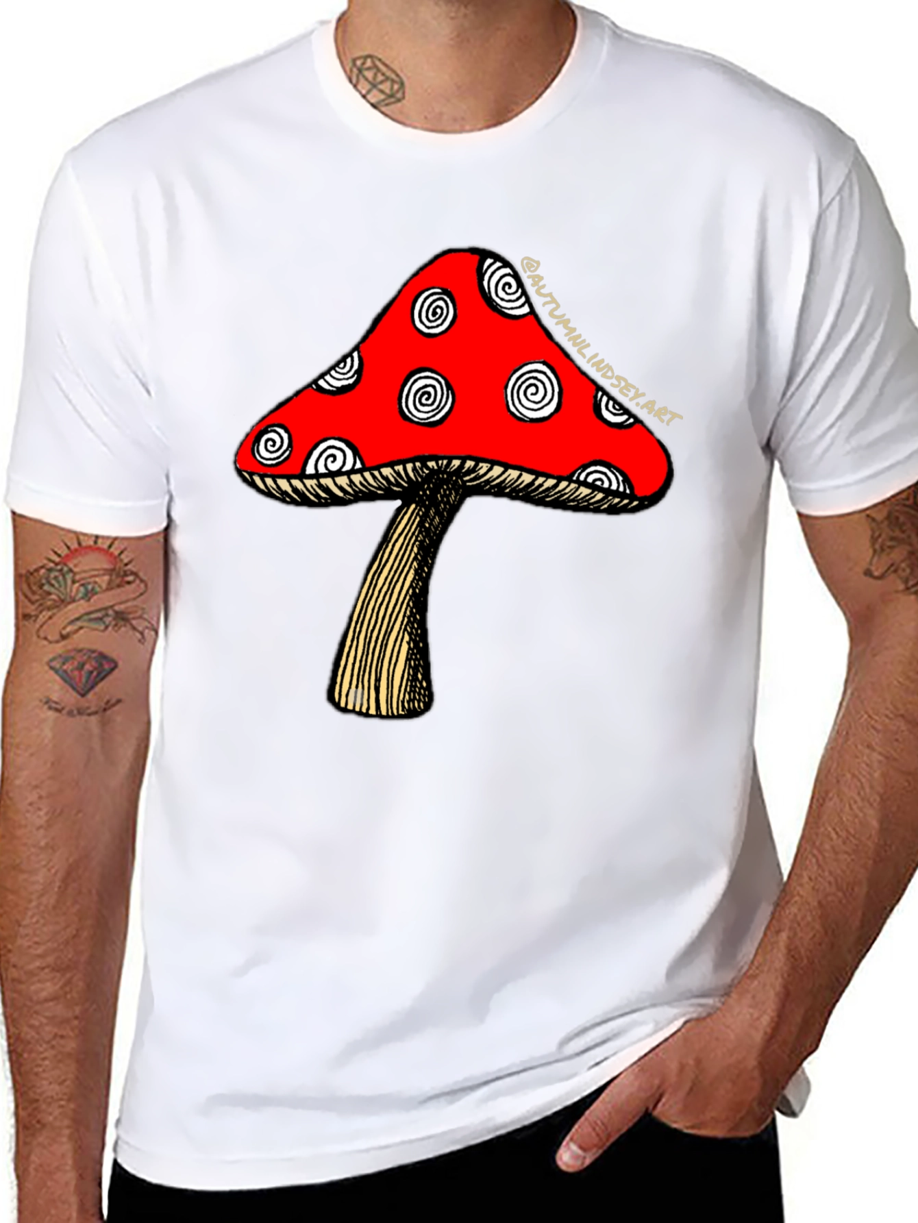 Mushroom Graphic Tee - Funky Casual Style