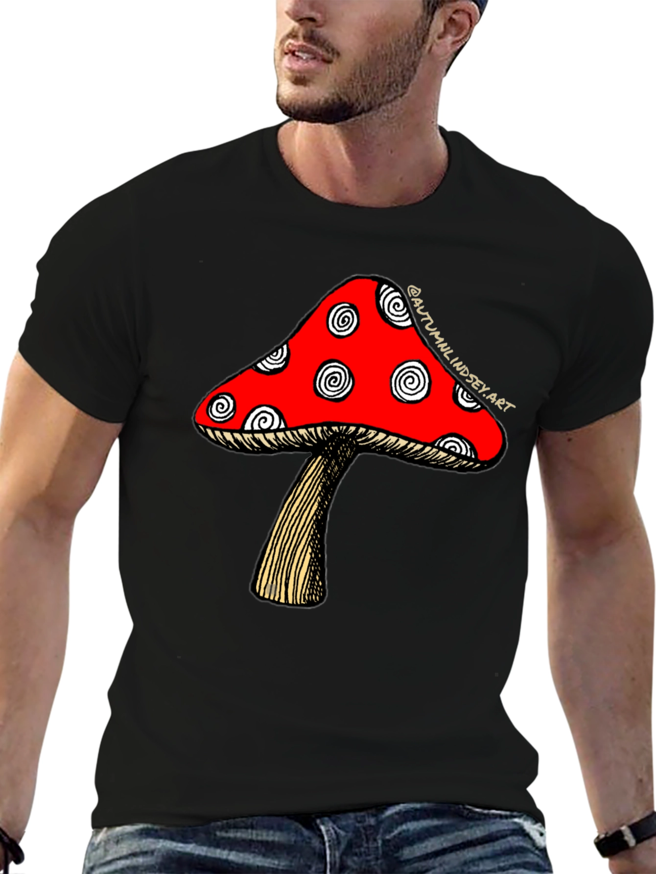 Mushroom Graphic Tee - Funky Casual Style