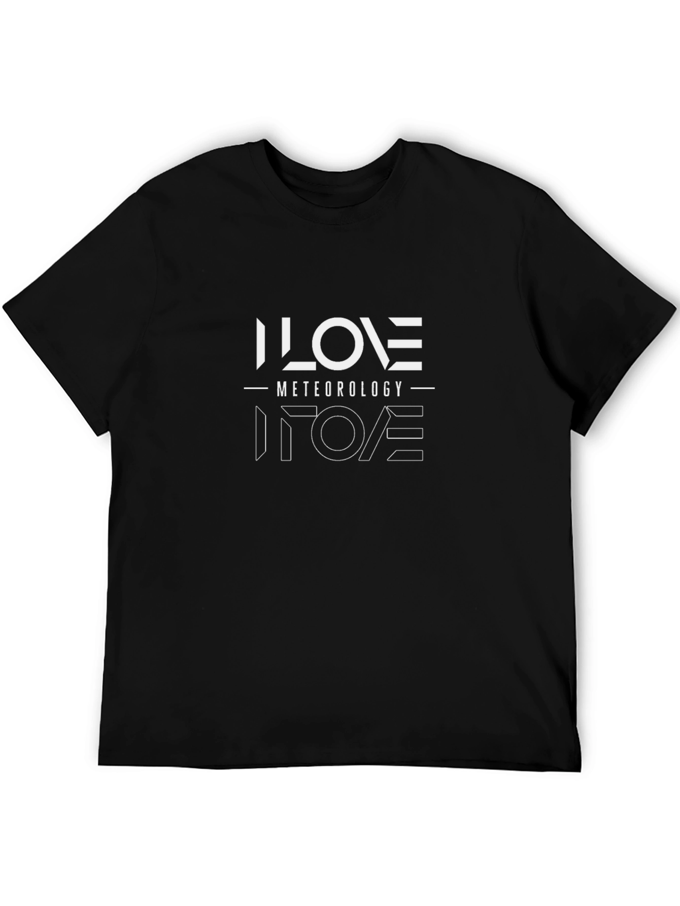 I Love Meteorology T-Shirt - Black