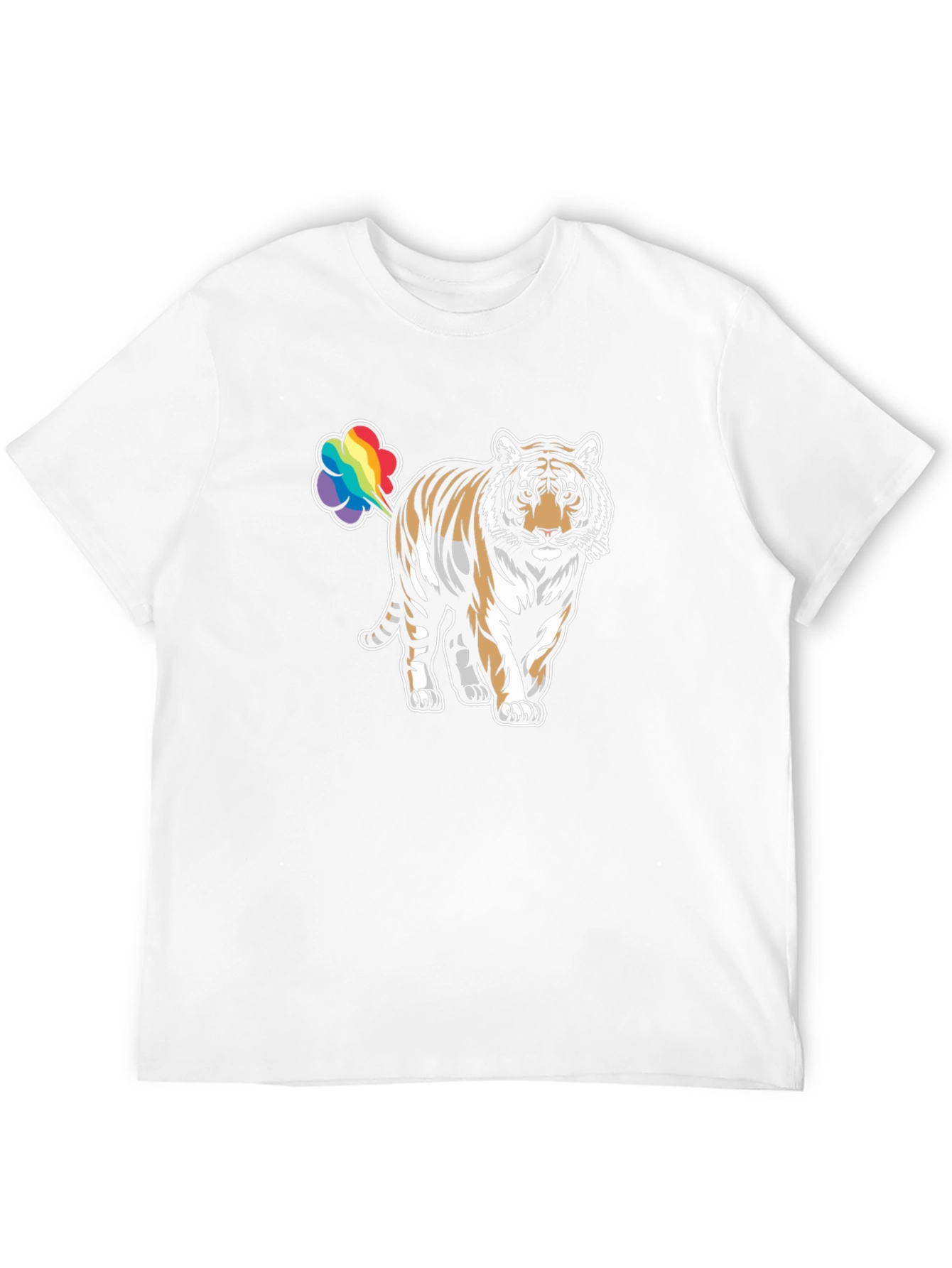 Rainbow Tiger Fart Graphic Tee - Black