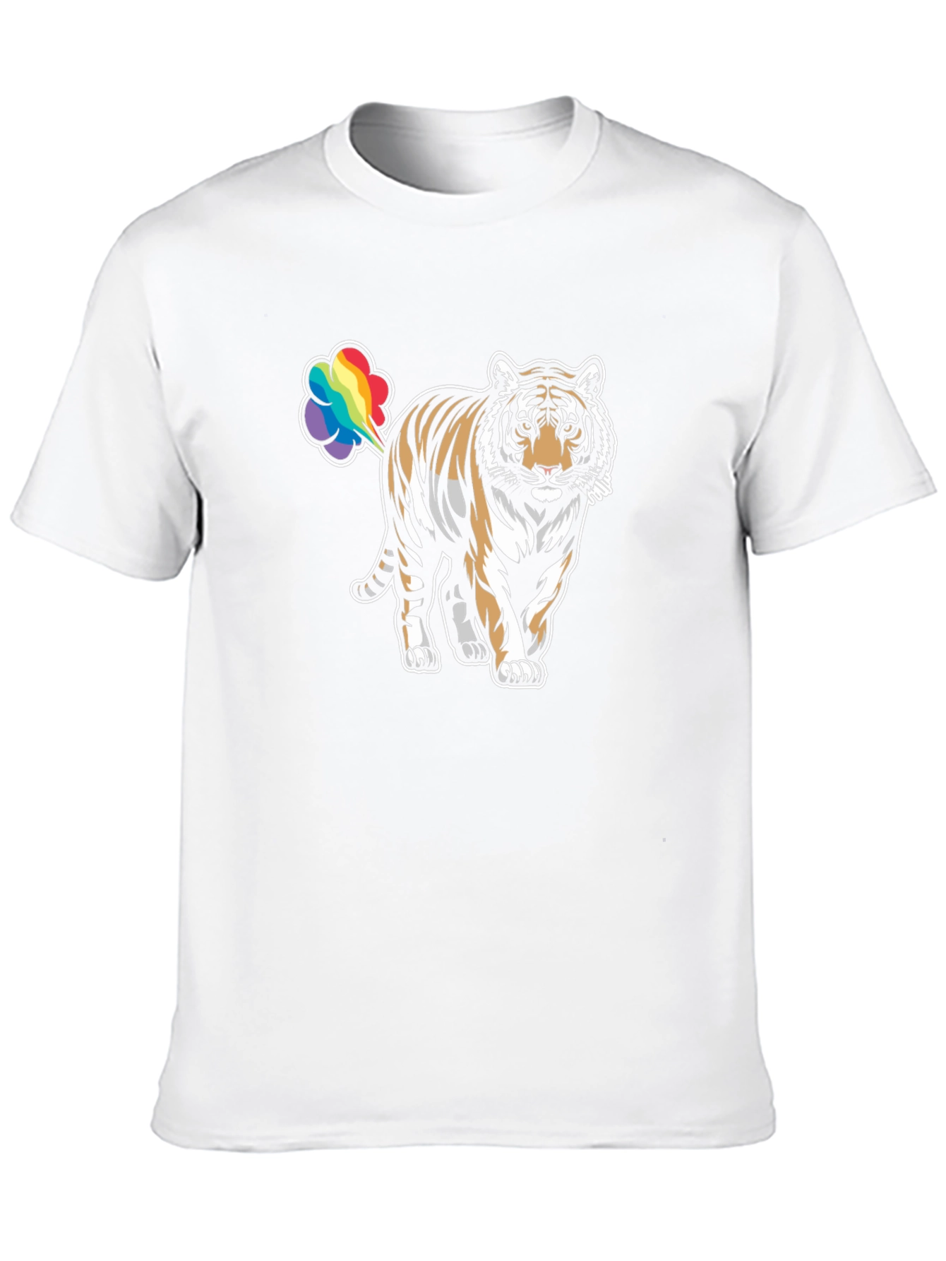 Rainbow Tiger Fart Graphic Tee - Black