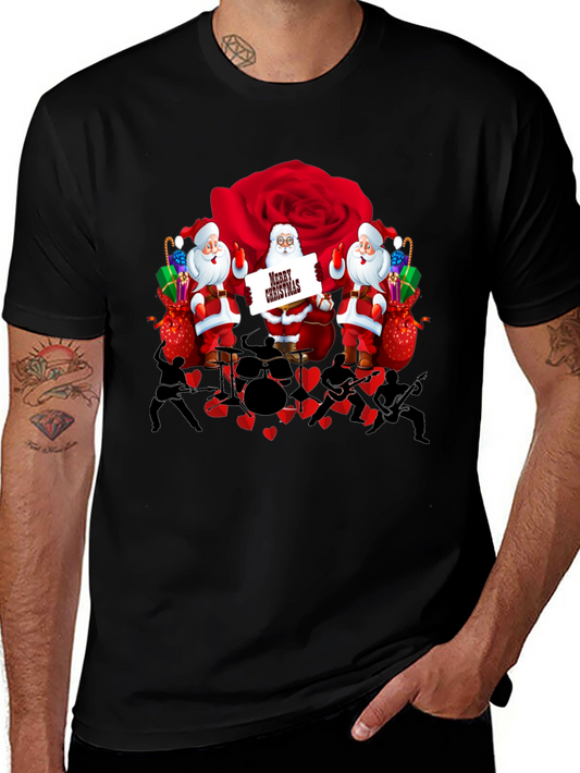 Santa Band Rose T-Shirt