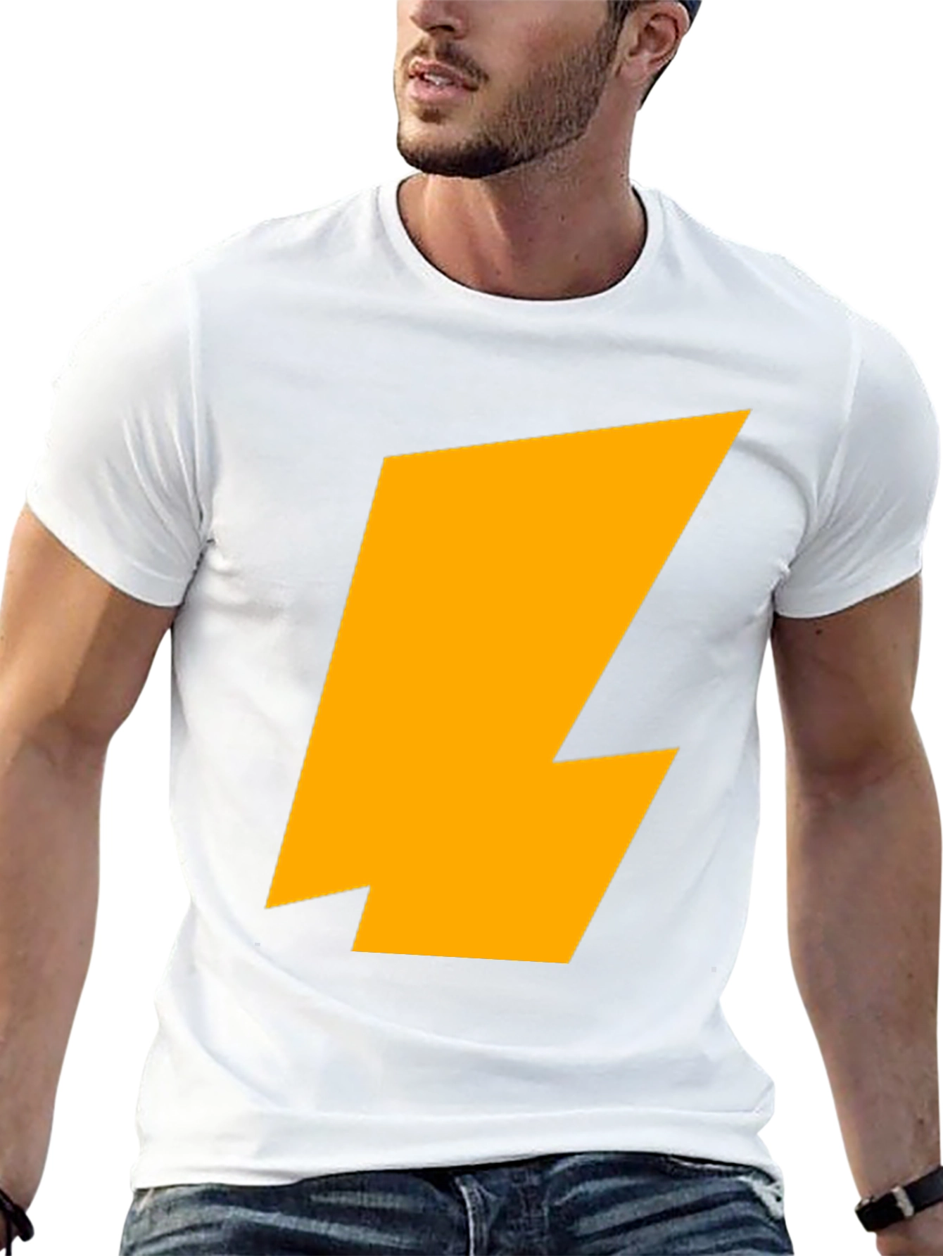 Lightning Bolt Graphic Tee - Black