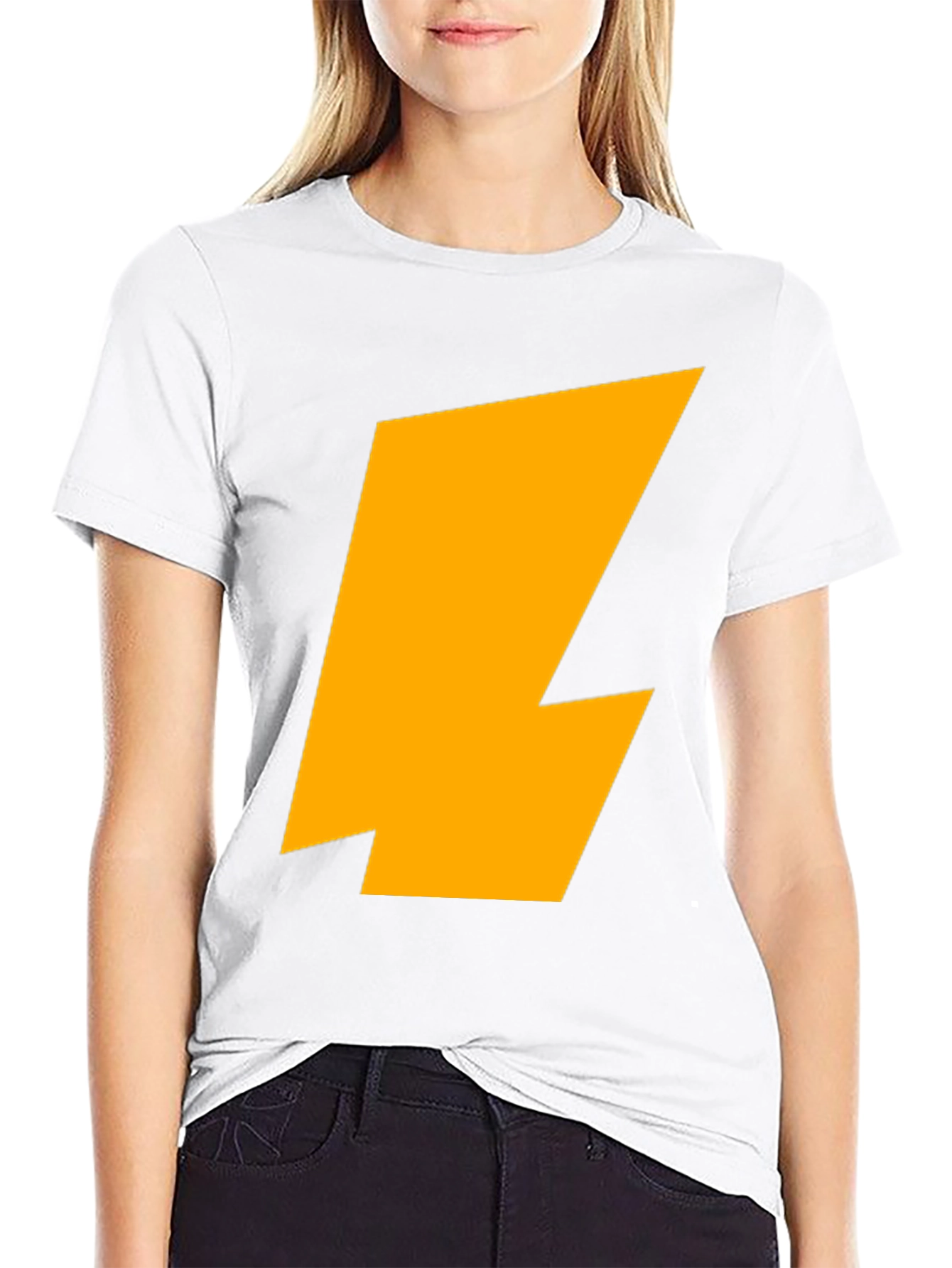 Lightning Bolt Graphic Tee - Black