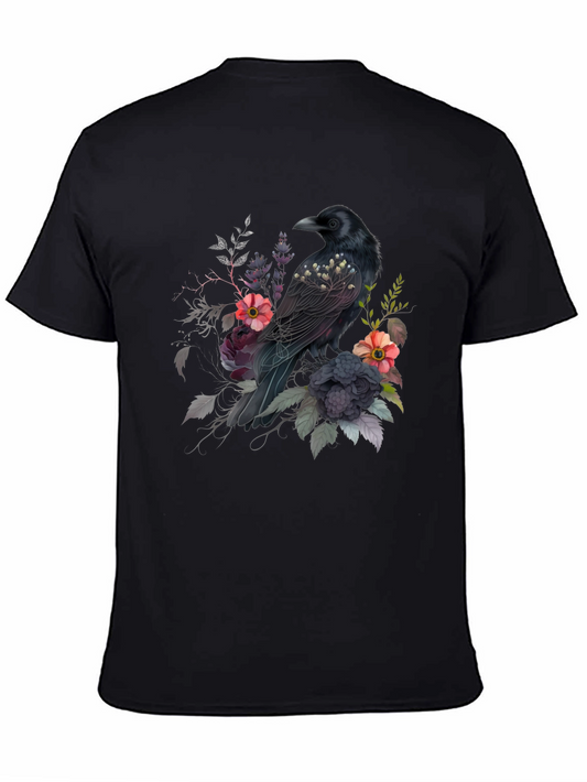 Raven and Floral T-Shirt