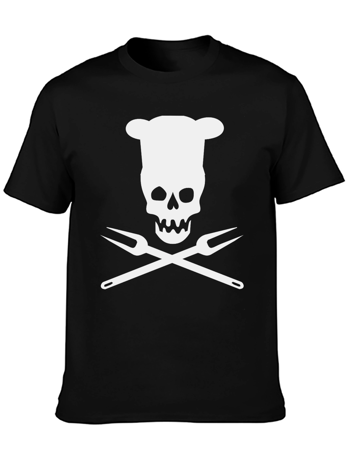 Chef Skull T-Shirt - Culinary Pirate Design
