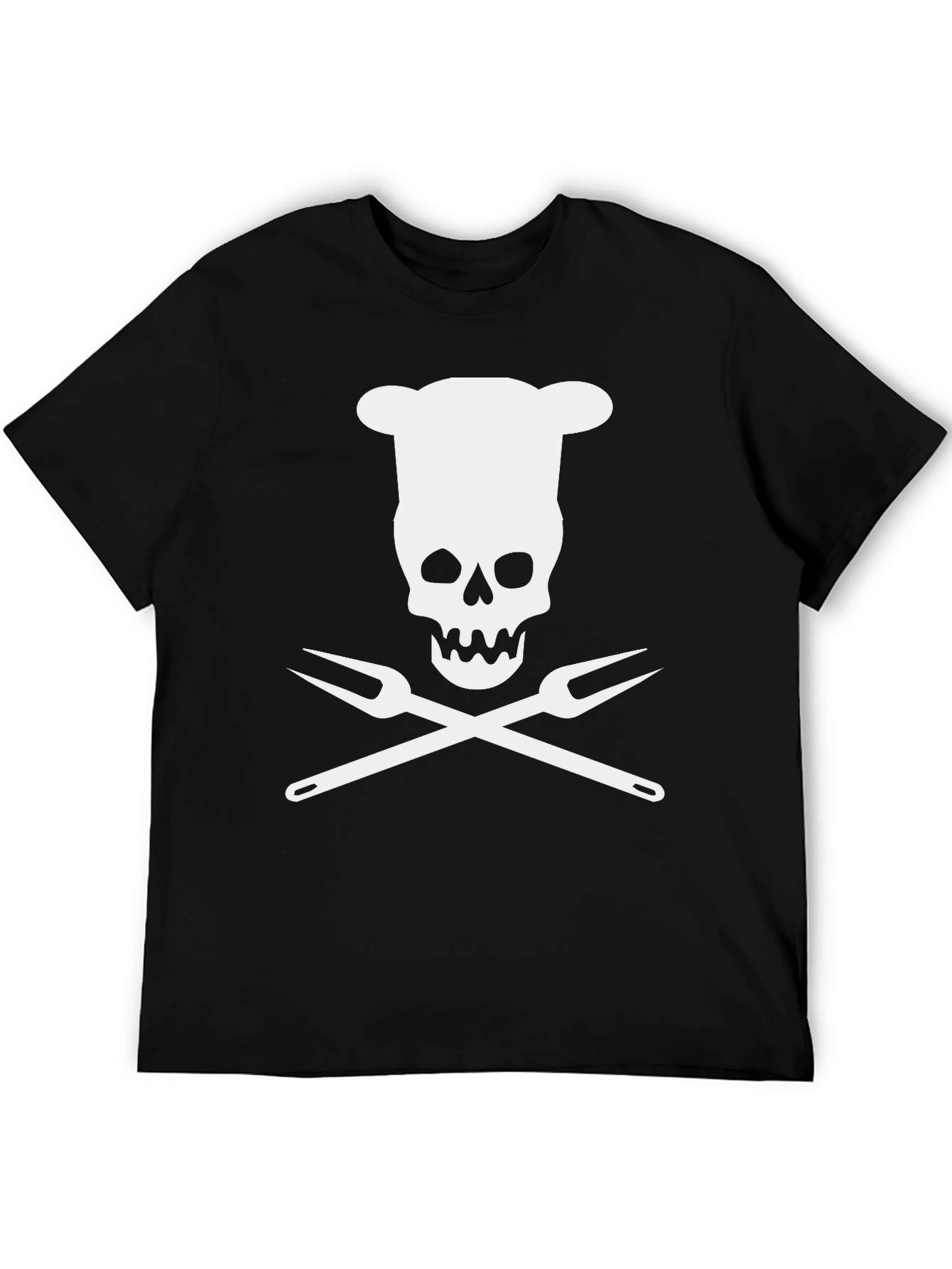 Chef Skull T-Shirt - Culinary Pirate Design