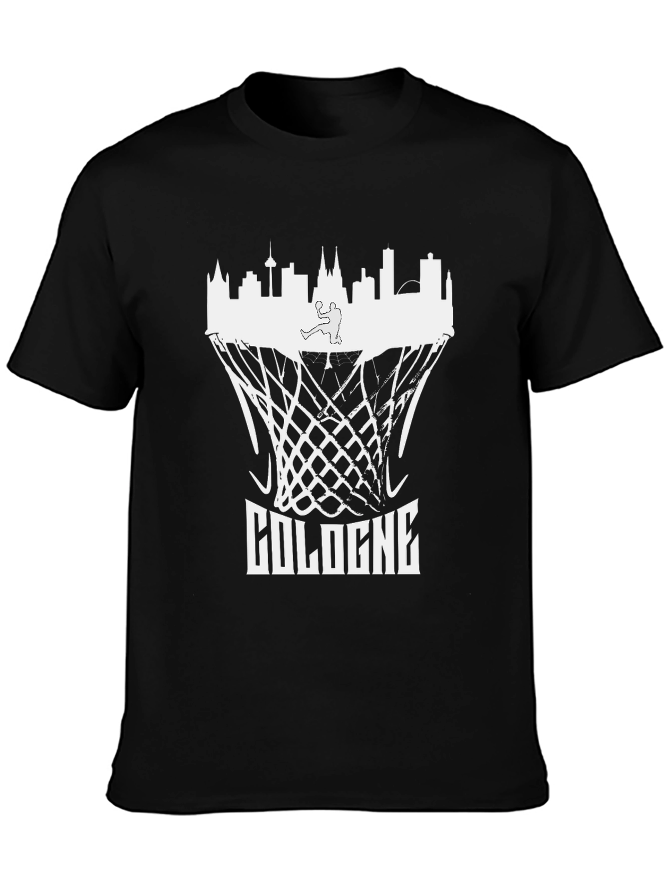 Cologne Skyline Basketball Graphic T-Shirt