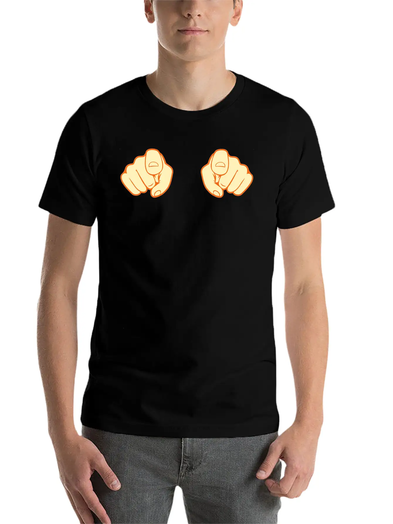 Finger 2 Hands Unisex Casual T-Shirt – Clean Design For Daily Comfort