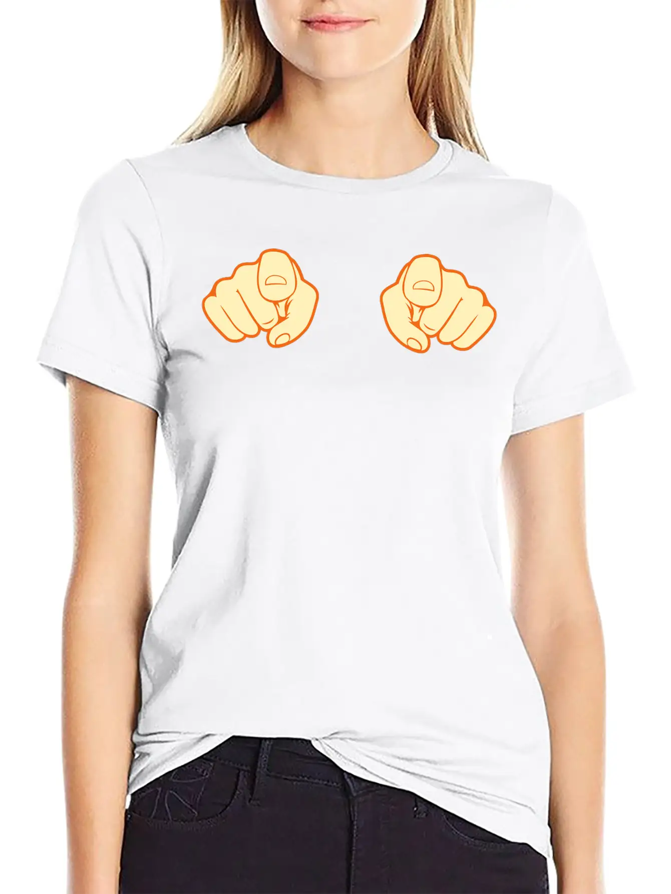 Finger 2 Hands Unisex Casual T-Shirt – Clean Design For Daily Comfort