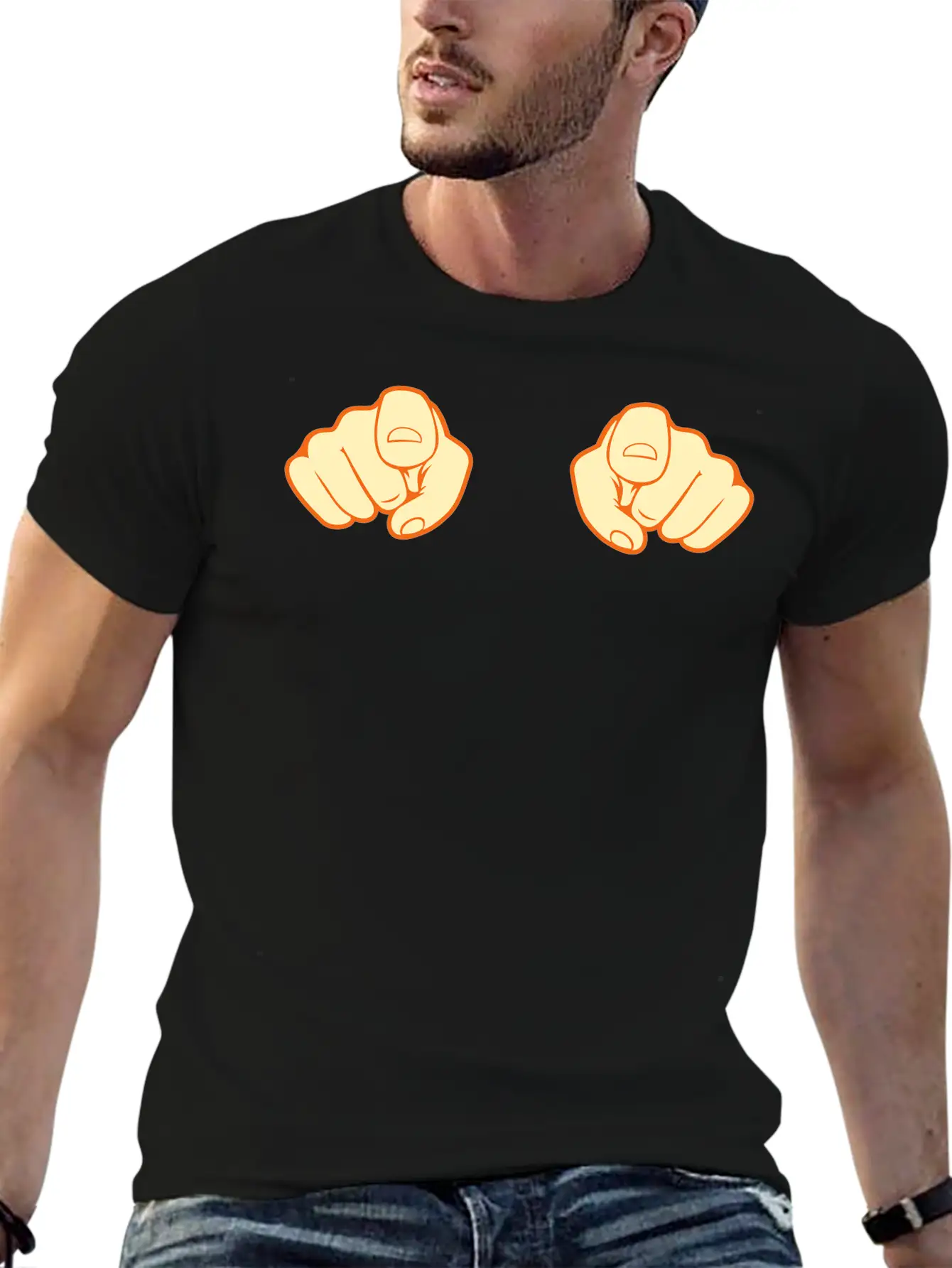 Finger 2 Hands Unisex Casual T-Shirt – Clean Design For Daily Comfort