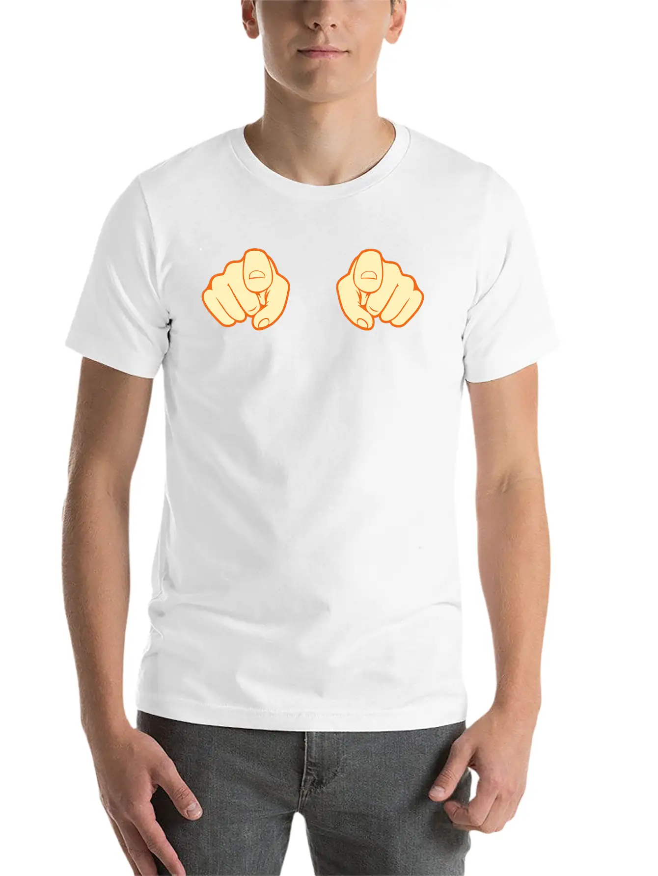 Finger 2 Hands Unisex Casual T-Shirt – Clean Design For Daily Comfort