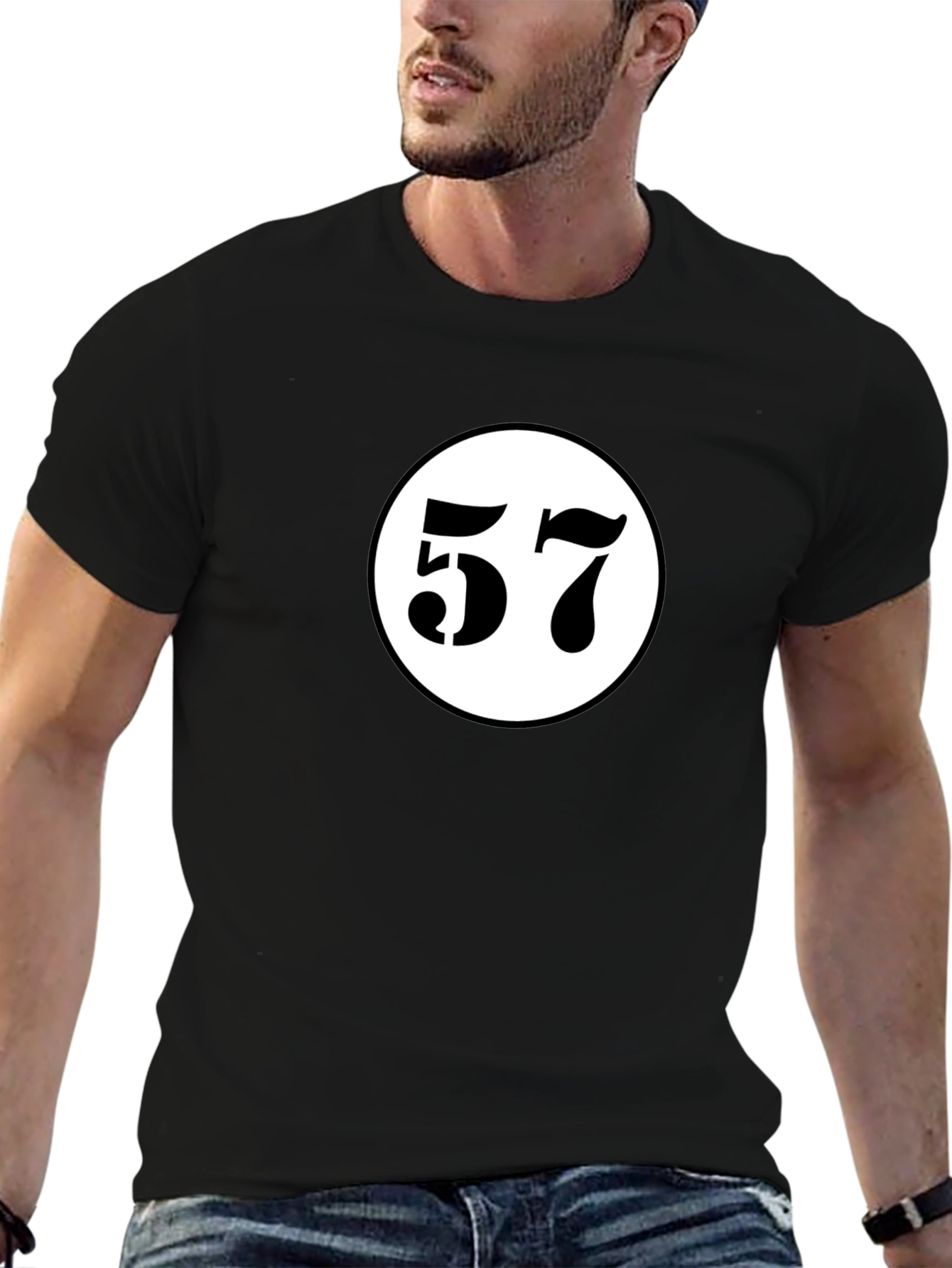 Retro 57 Racing T-Shirt - Black