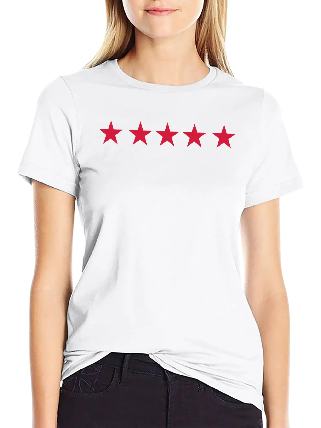 Five 5 Stars Unisex Casual T-Shirt – Clean Design For Daily Comfort
