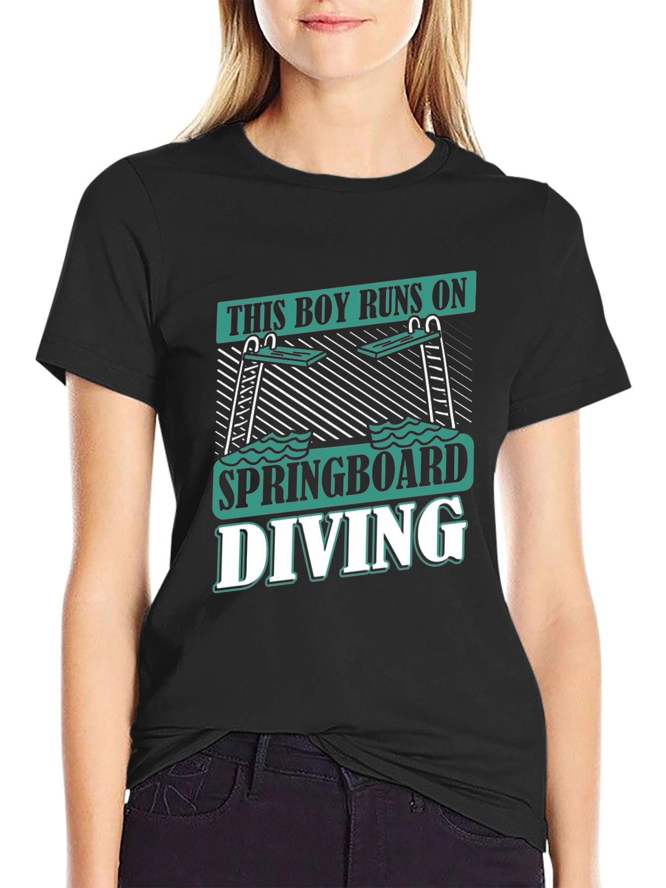 Springboard Diving Graphic T-Shirt