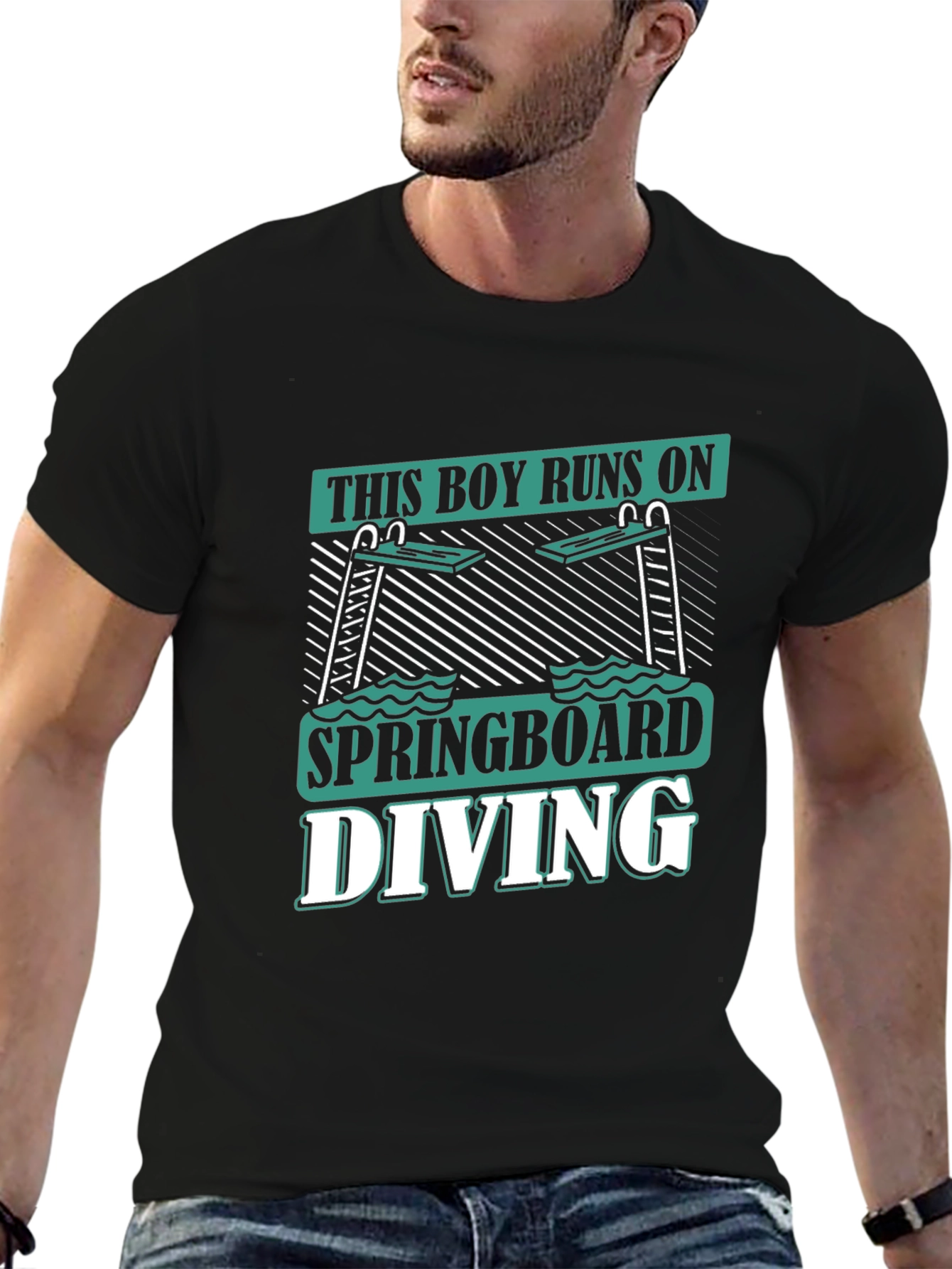 Springboard Diving Graphic T-Shirt