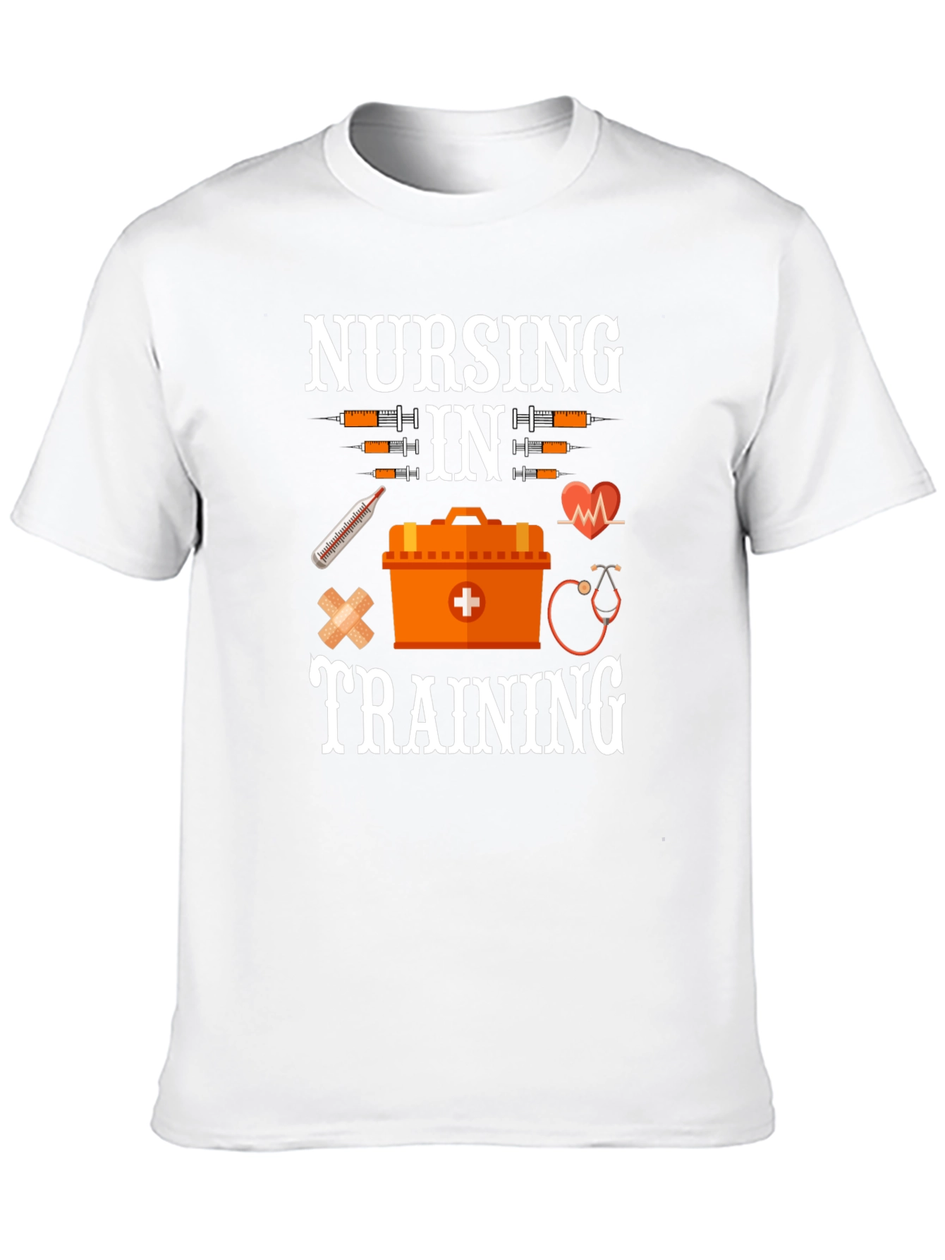 Nursing in Training Black Graphic T-Shirt