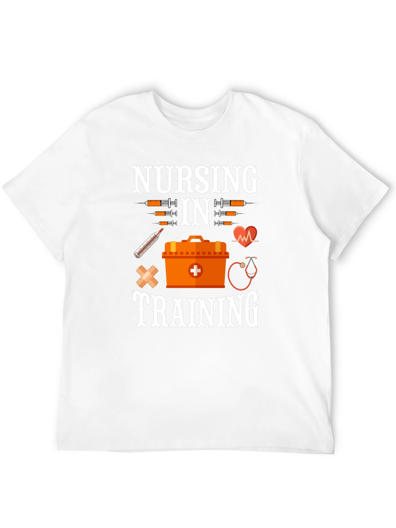 Nursing in Training Black Graphic T-Shirt