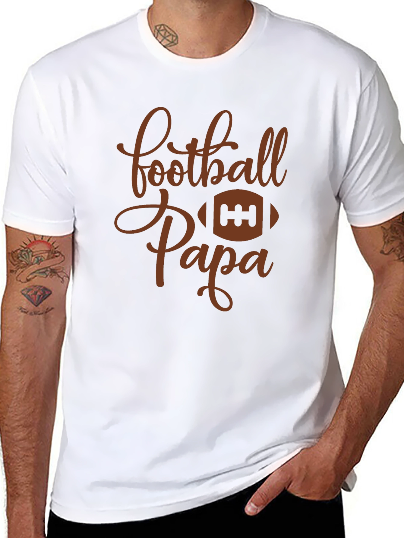 Football Papa Graphic T-Shirt
