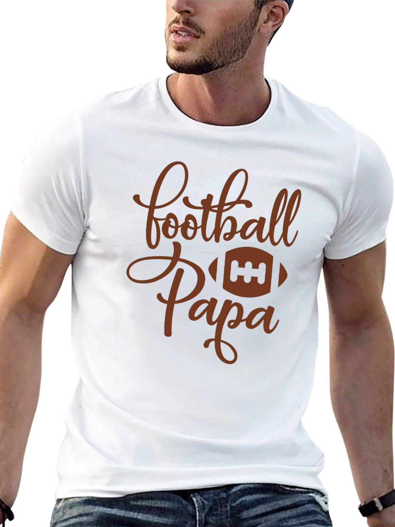 Football Papa Graphic T-Shirt
