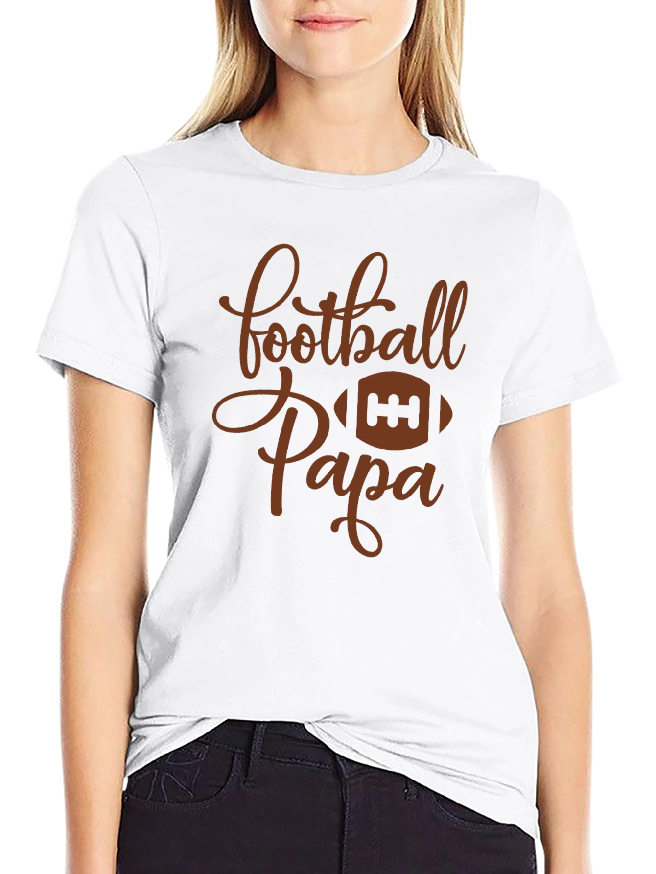 Football Papa Graphic T-Shirt