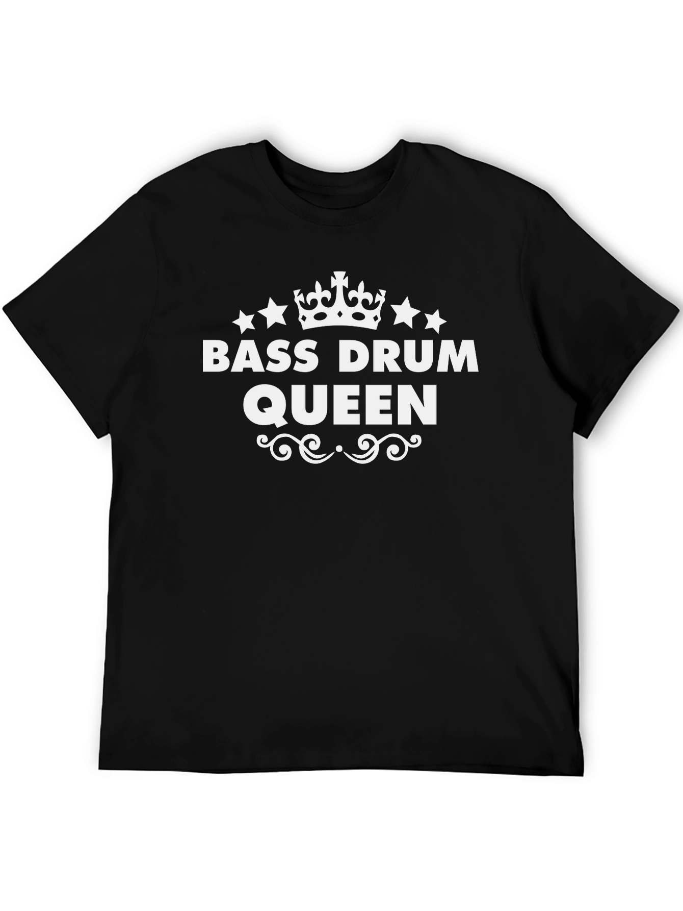 Bass Drum Queen Graphic Tee - Black T-Shirt