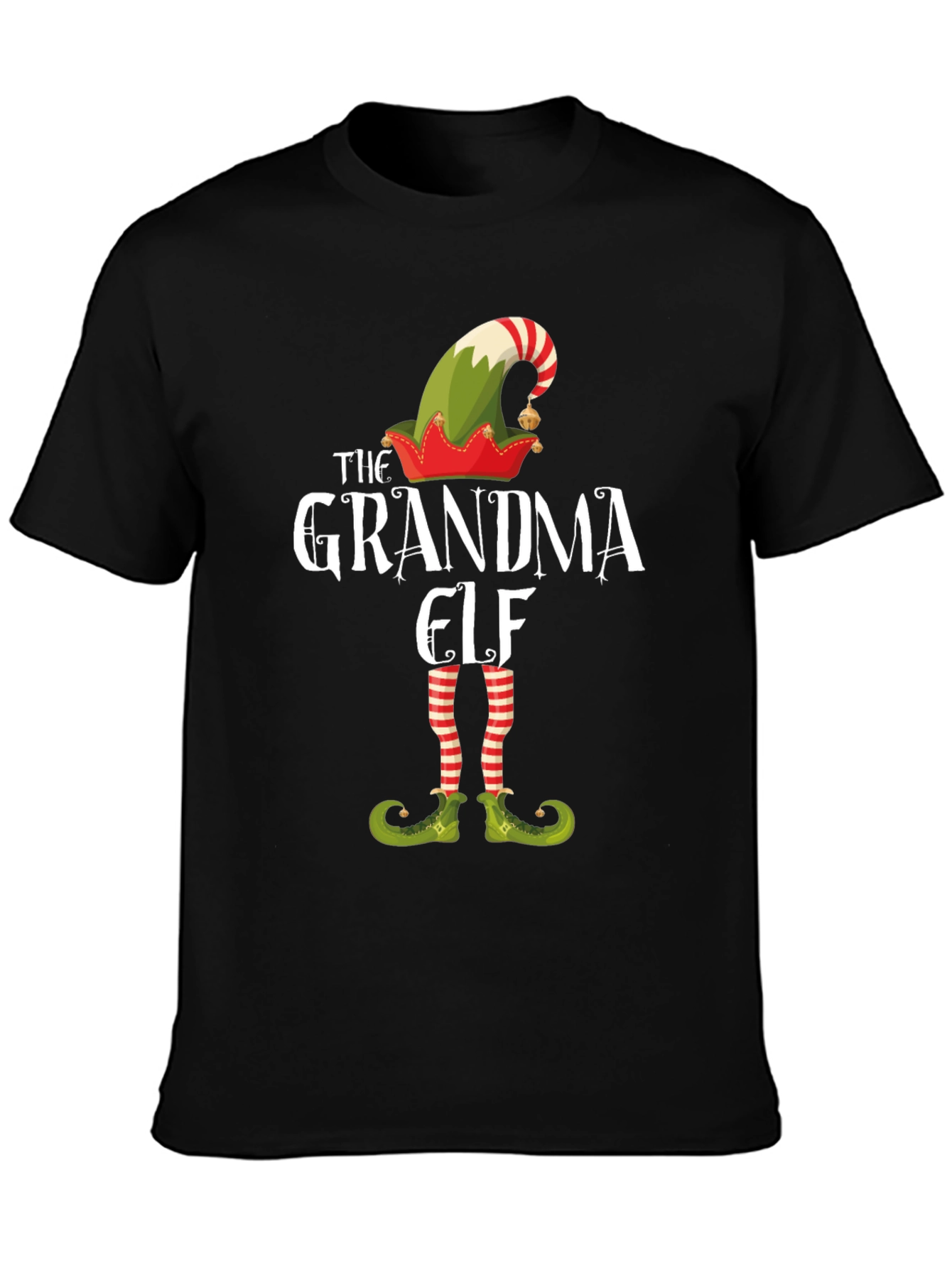 Grandma Elf Christmas T-Shirt Festive Holiday Tee