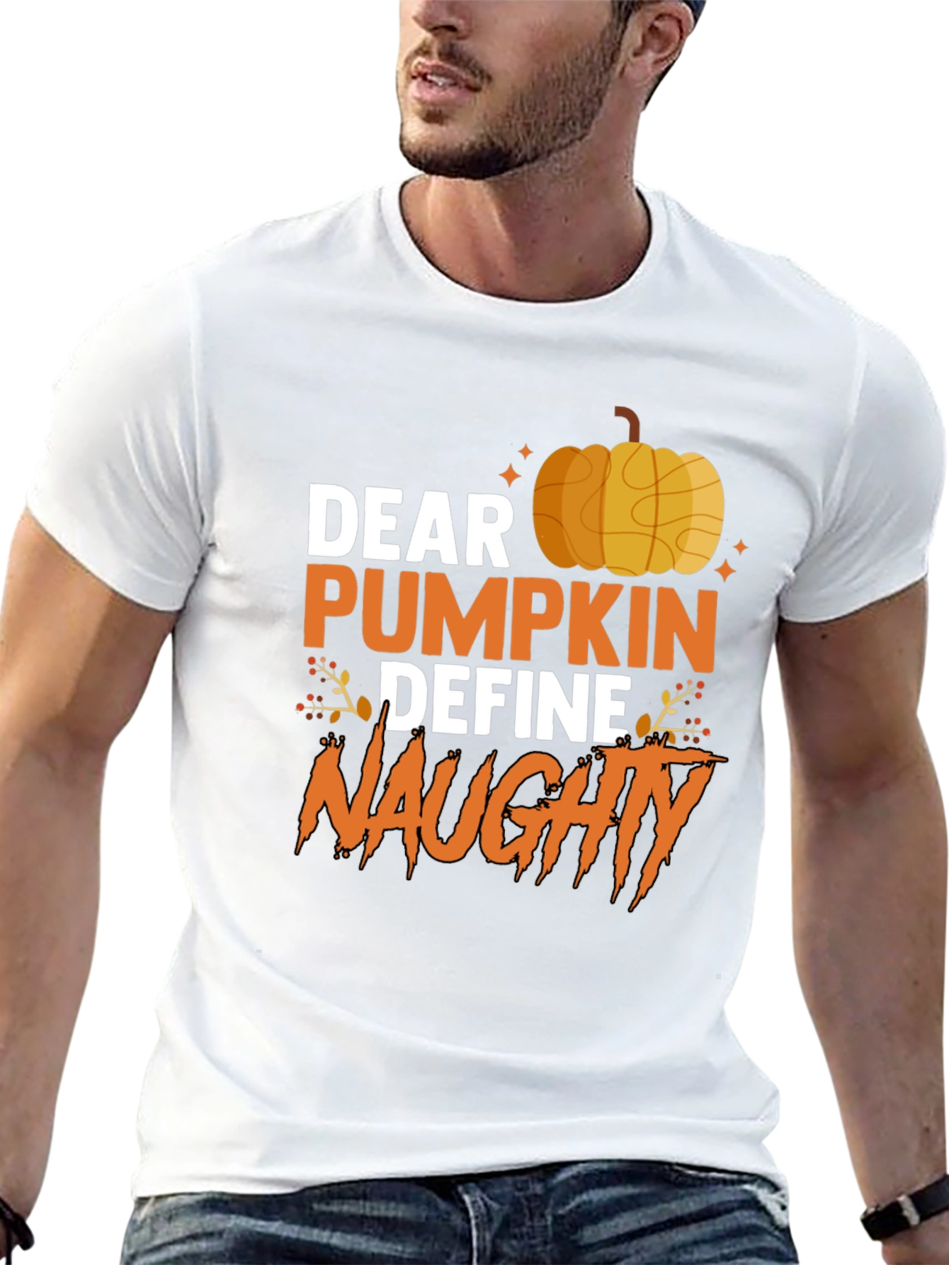 Dear Pumpkin Define Naughty Halloween Graphic Tee