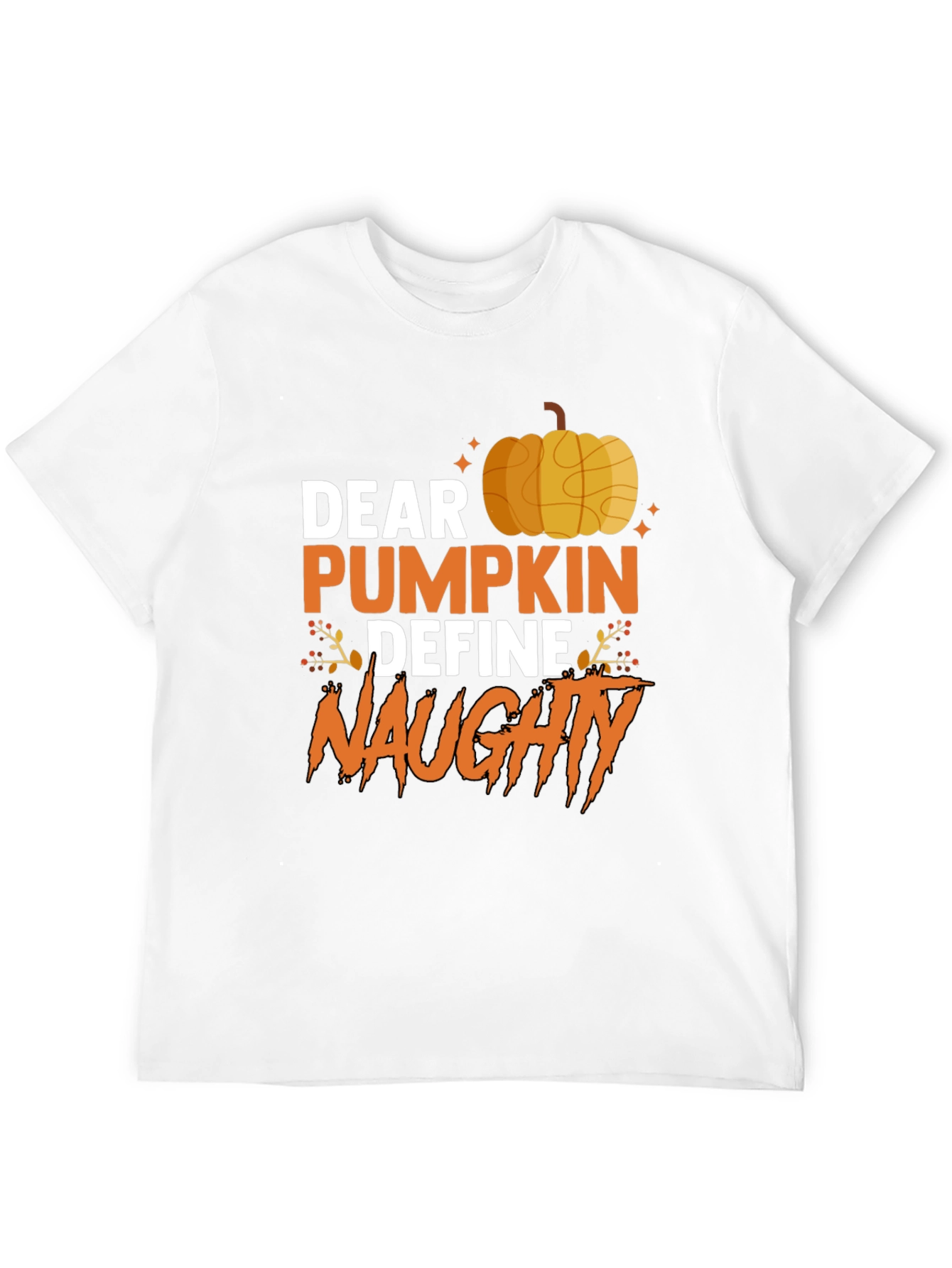 Dear Pumpkin Define Naughty Halloween Graphic Tee