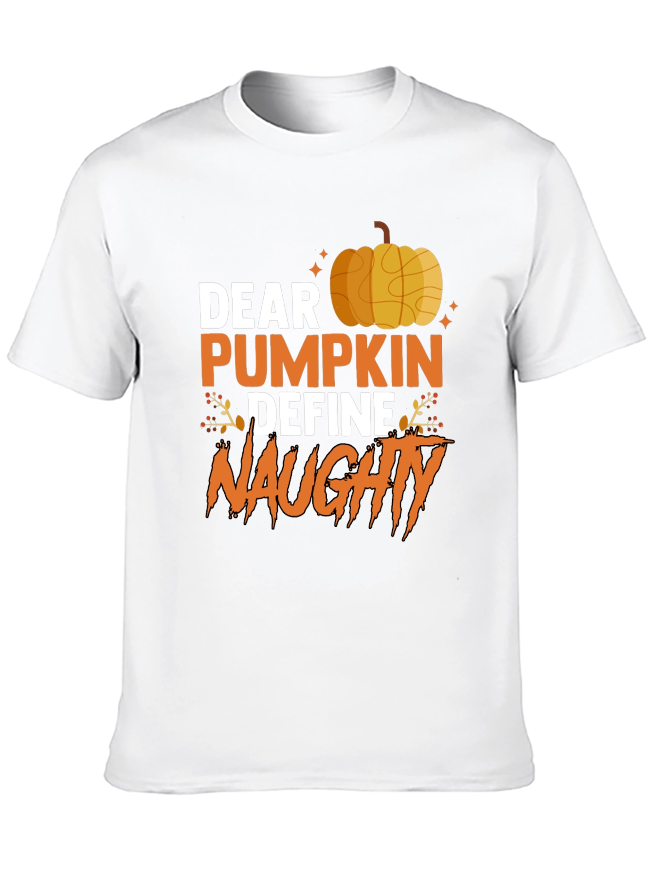 Dear Pumpkin Define Naughty Halloween Graphic Tee