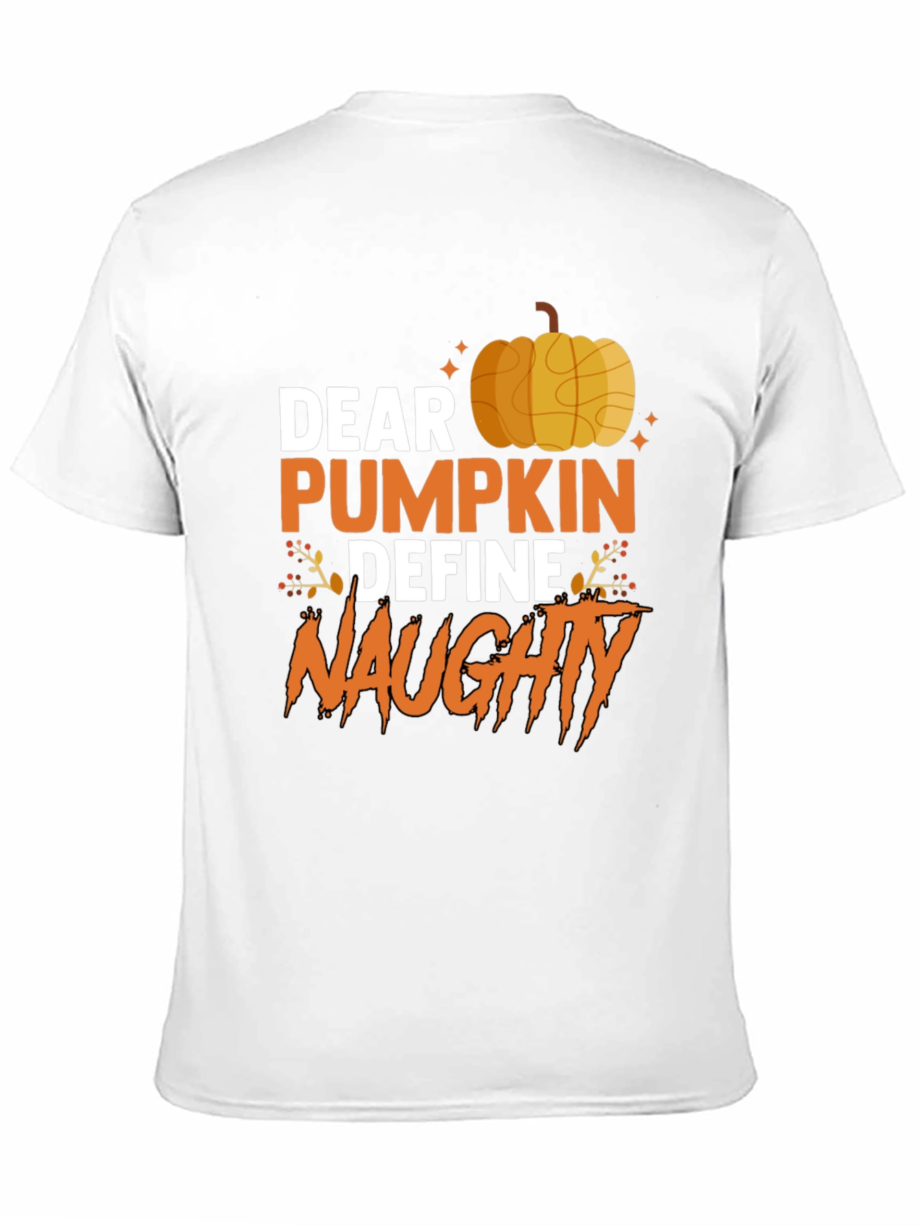Dear Pumpkin Define Naughty Halloween Graphic Tee