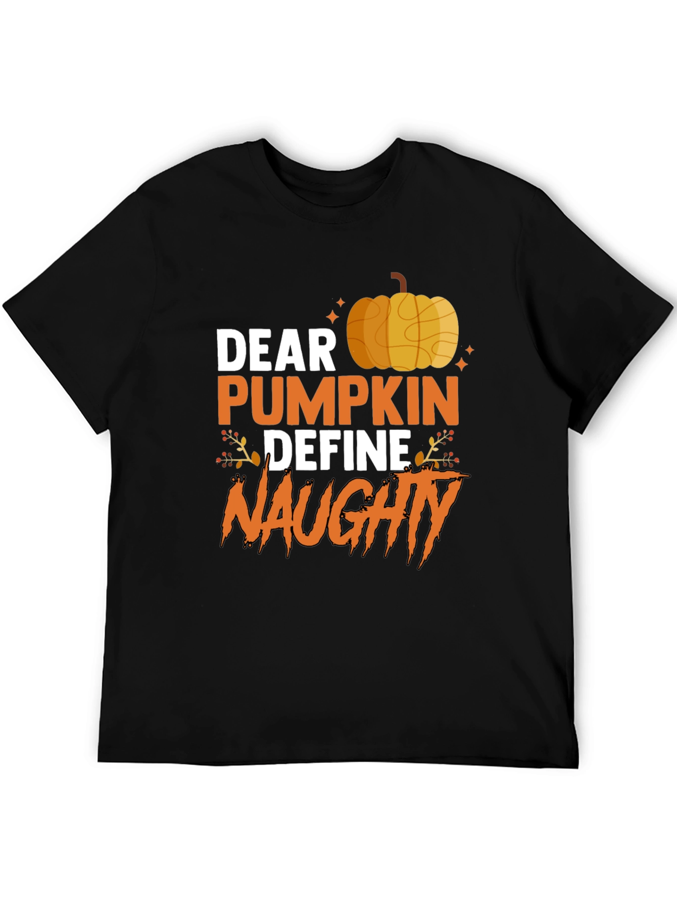 Dear Pumpkin Define Naughty Halloween Graphic Tee