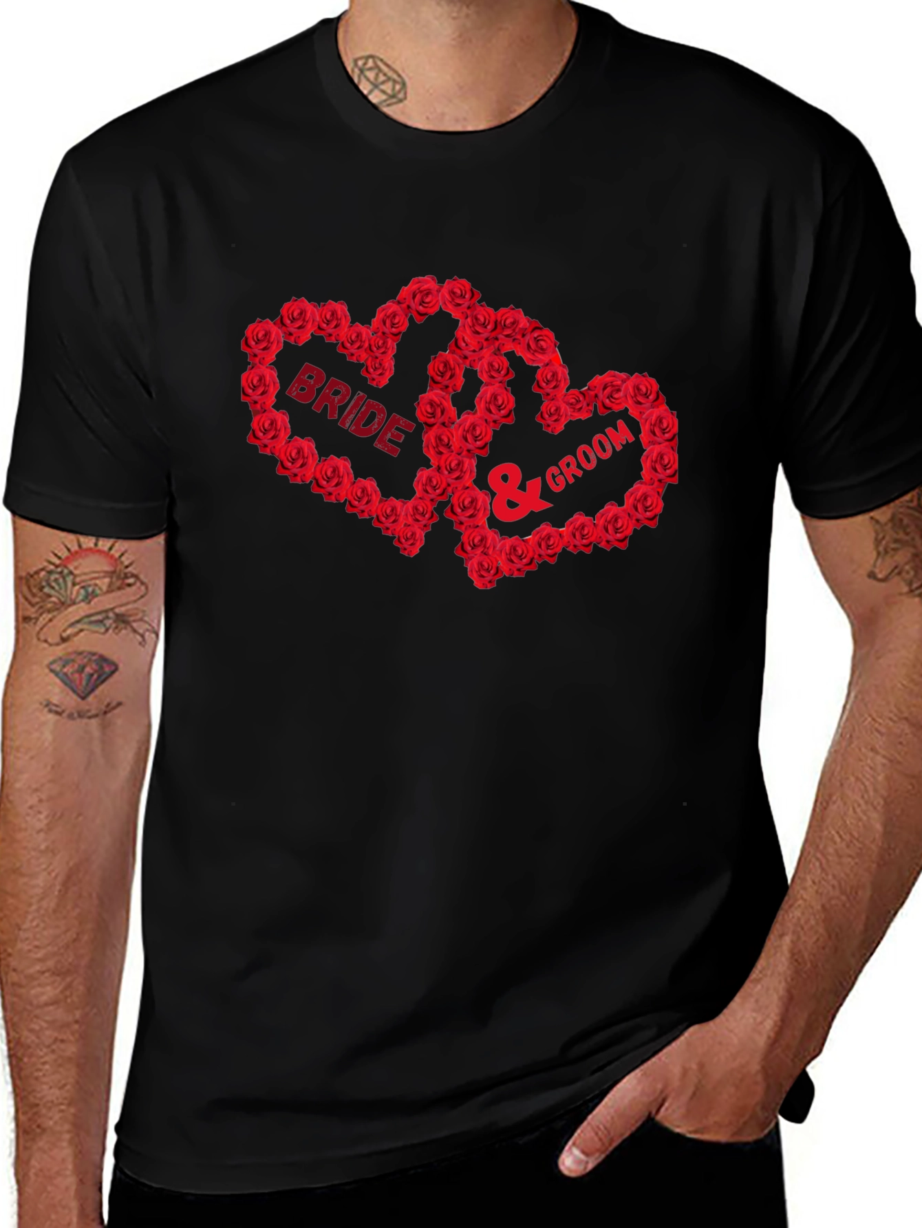 Bride & Groom Matching Wedding T-Shirt
