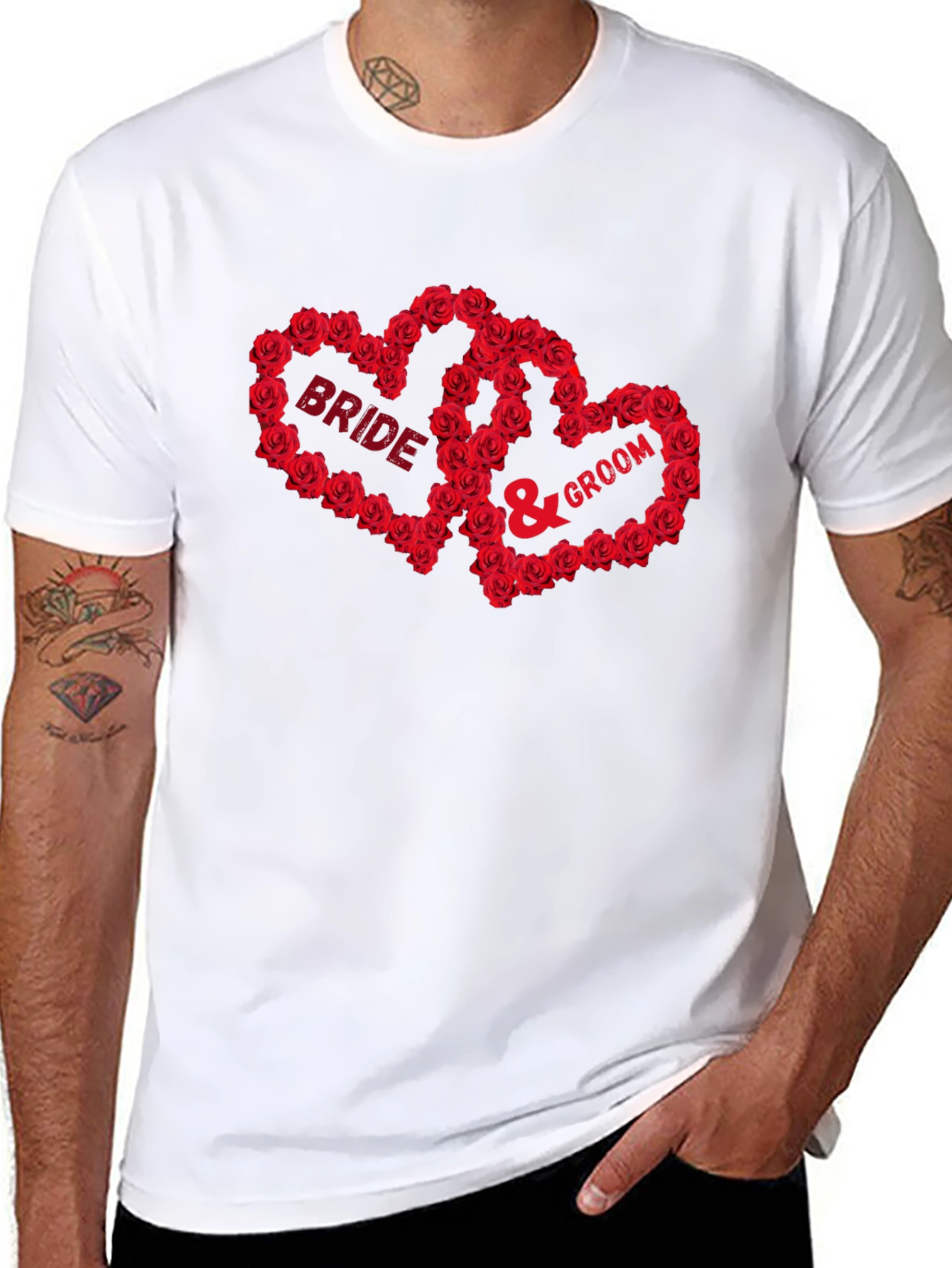 Bride & Groom Matching Wedding T-Shirt