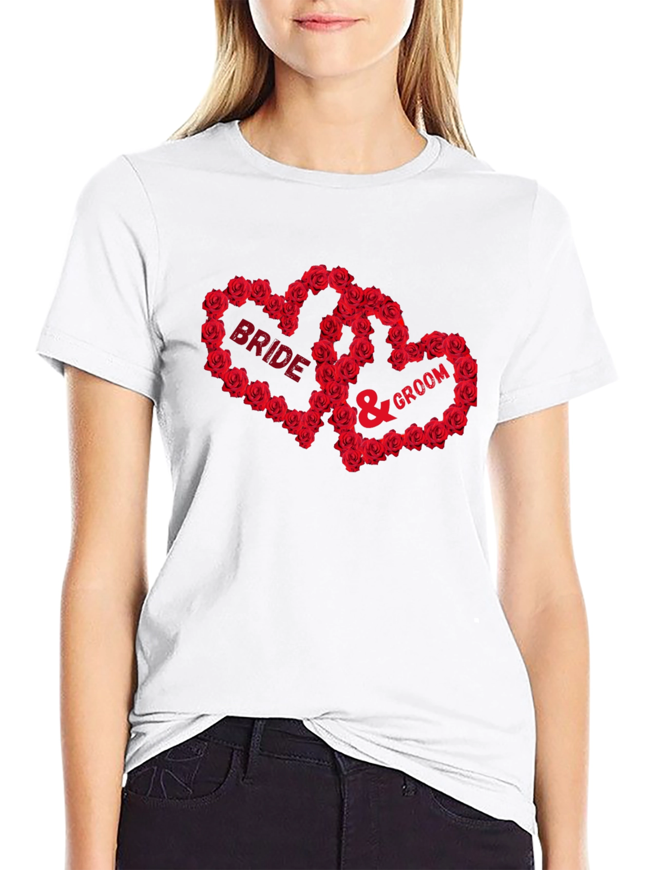 Bride & Groom Matching Wedding T-Shirt