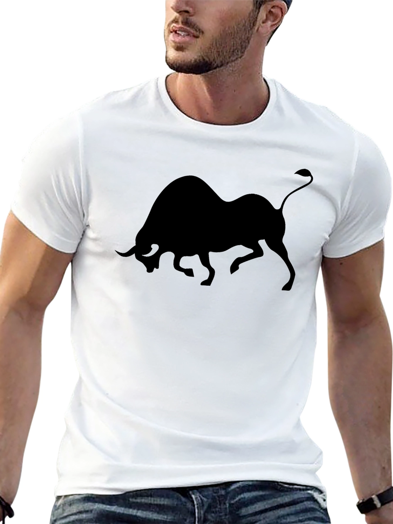 Black Bull Graphic Tee - Modern Style